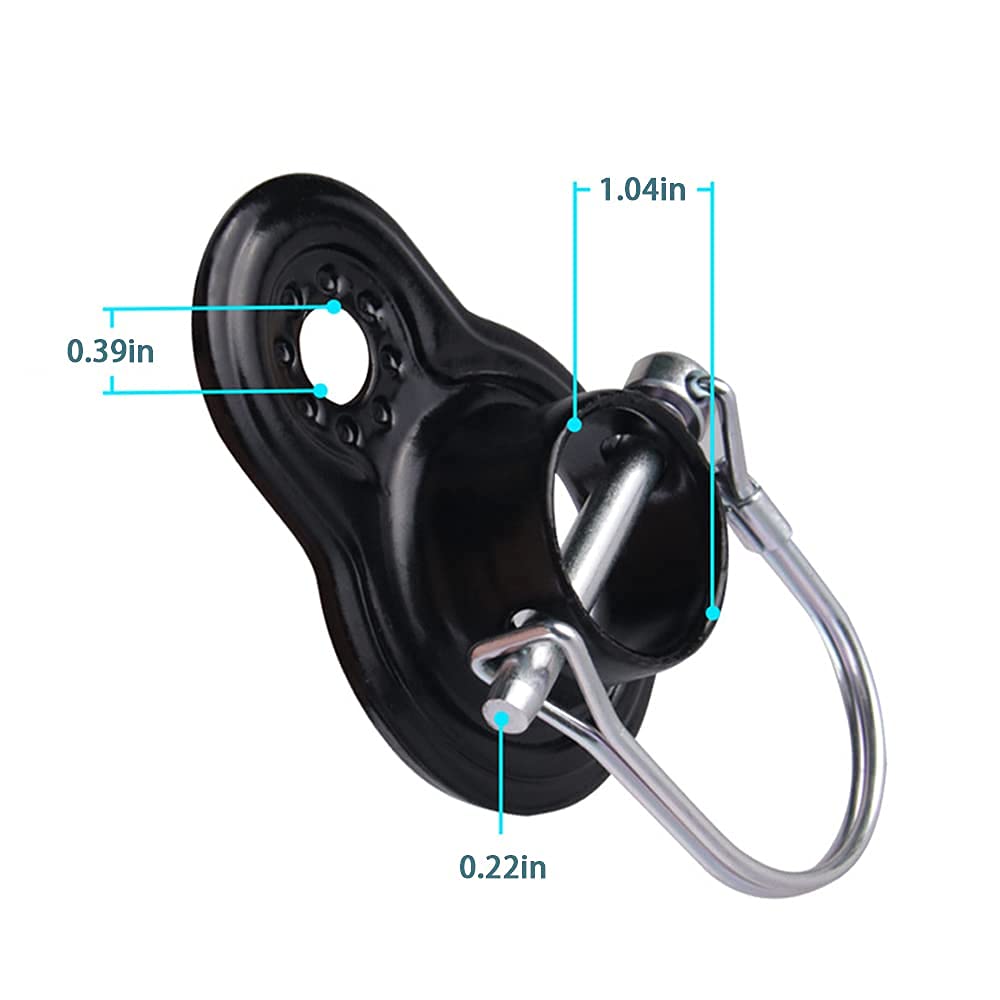 2 Pack Bike Trailer Coupler Hitch - Universal Fit for Instep & Schwinn Bike Trailers - Flat & Angled Adapter for All Bicycle Sizes & Models - Replacement Parts for Instep Bike Trailers - Perfect for Family Cycling, Grocery Hauling & Outdoor Adventures
