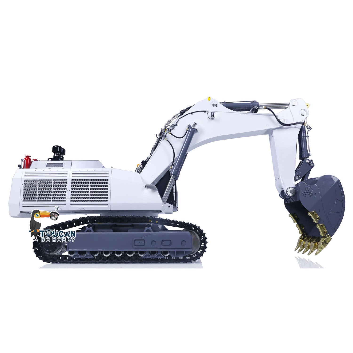 LESU 1/14 Heavy Duty RC Hydraulic Metal Excavator - Double Pump System, RTR Ready-to-Run, with Light Function | Remote Control Construction Toy for Adults & Kids | Perfect for Construction Site Play, Sandbox Digging & Backyard Excavation Fun