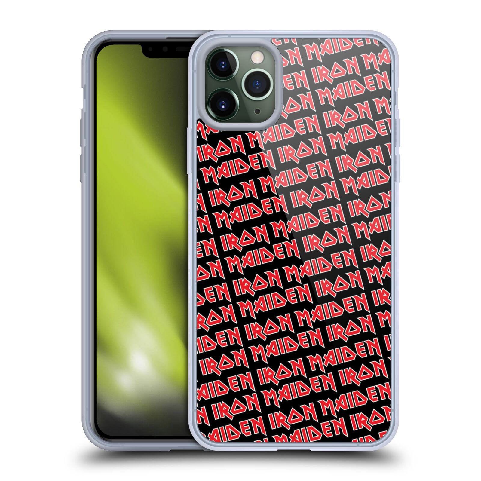 Official Iron Maiden Licensed iPhone 11 Pro Max Case - Soft Gel Phone Cover with Band Logo Design - Perfect for Music Fans, Concerts & Everyday Protection