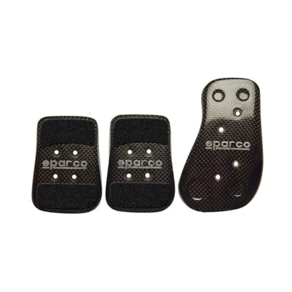 Sparco Carbon Fiber Racing Pedal Set - High-Performance Pedals for Sports Cars & Track Racing - Perfect for Sim Racing, Drifting, and Motorsport Enthusiasts