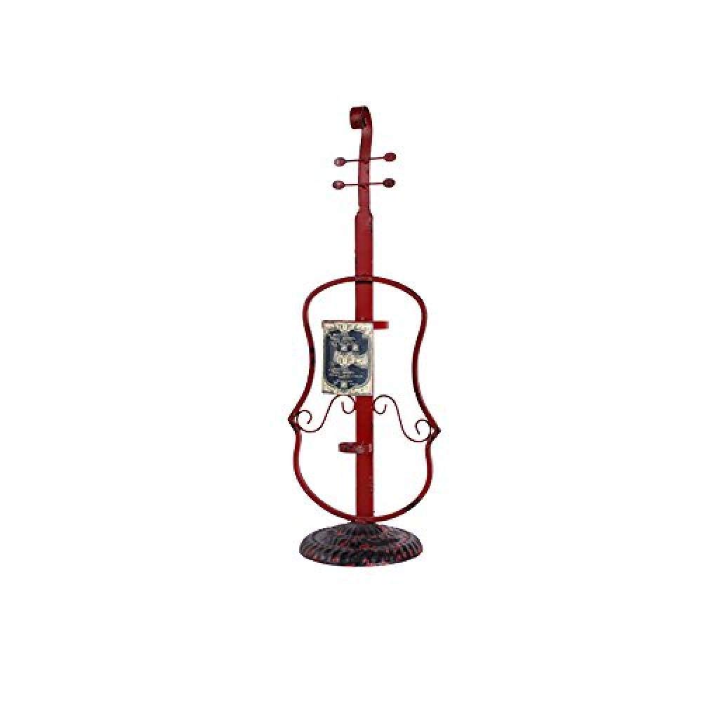 KXA Violin Cello Shaped Wine Rack - Decorative Wooden Bottle Storage Holder for Wine, Liquor & Champagne - Perfect for Home Bar, Dining Room & Gift Giving