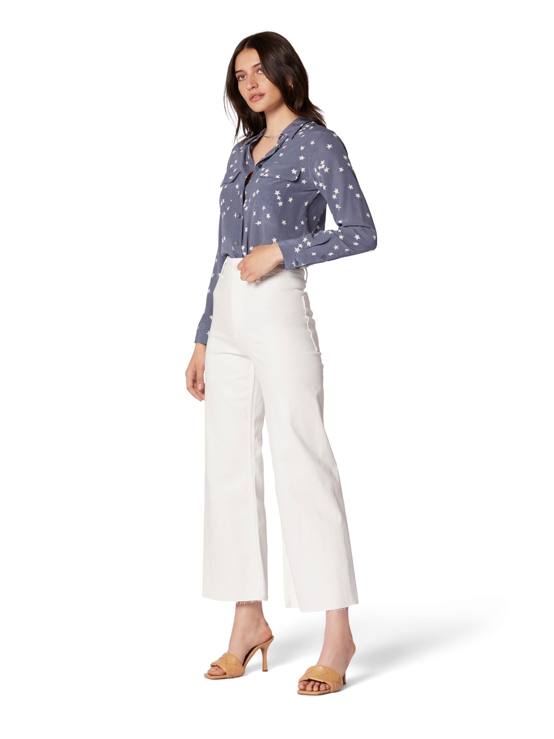 Women's Slim Silk Blouse - Elegant Office & Party Wear