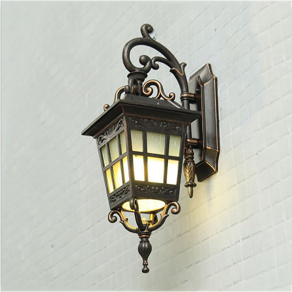 Vintage European Outdoor Wall Lamp - Waterproof Balcony Light for Garden, Villa, Corridor & Aisle - Classic Retro Style Exterior Lighting for Patio, Porch & Backyard Decor