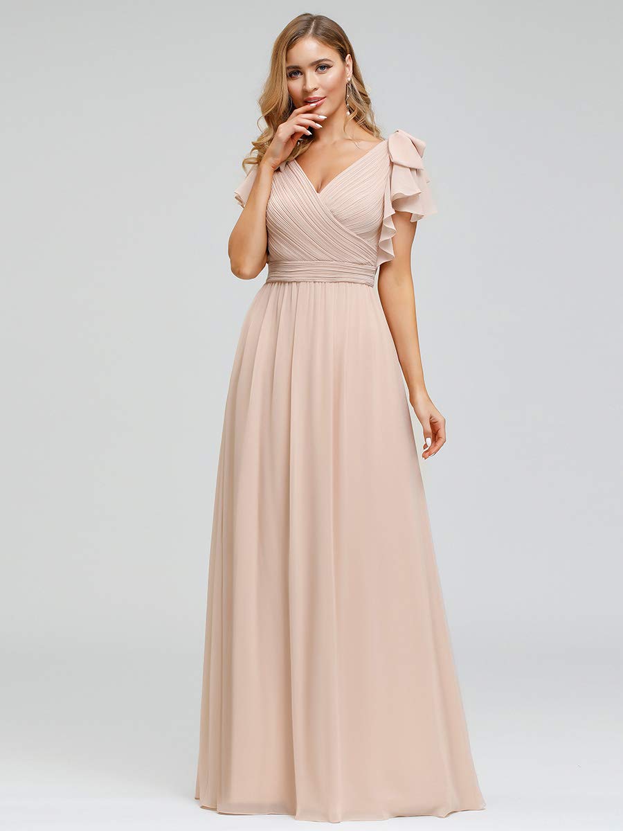 Ever-Pretty Women's A-Line Wedding Bridesmaid Dress Long Formal Gown 7709 - Elegant Evening Gowns for Weddings, Prom, and Special Occasions