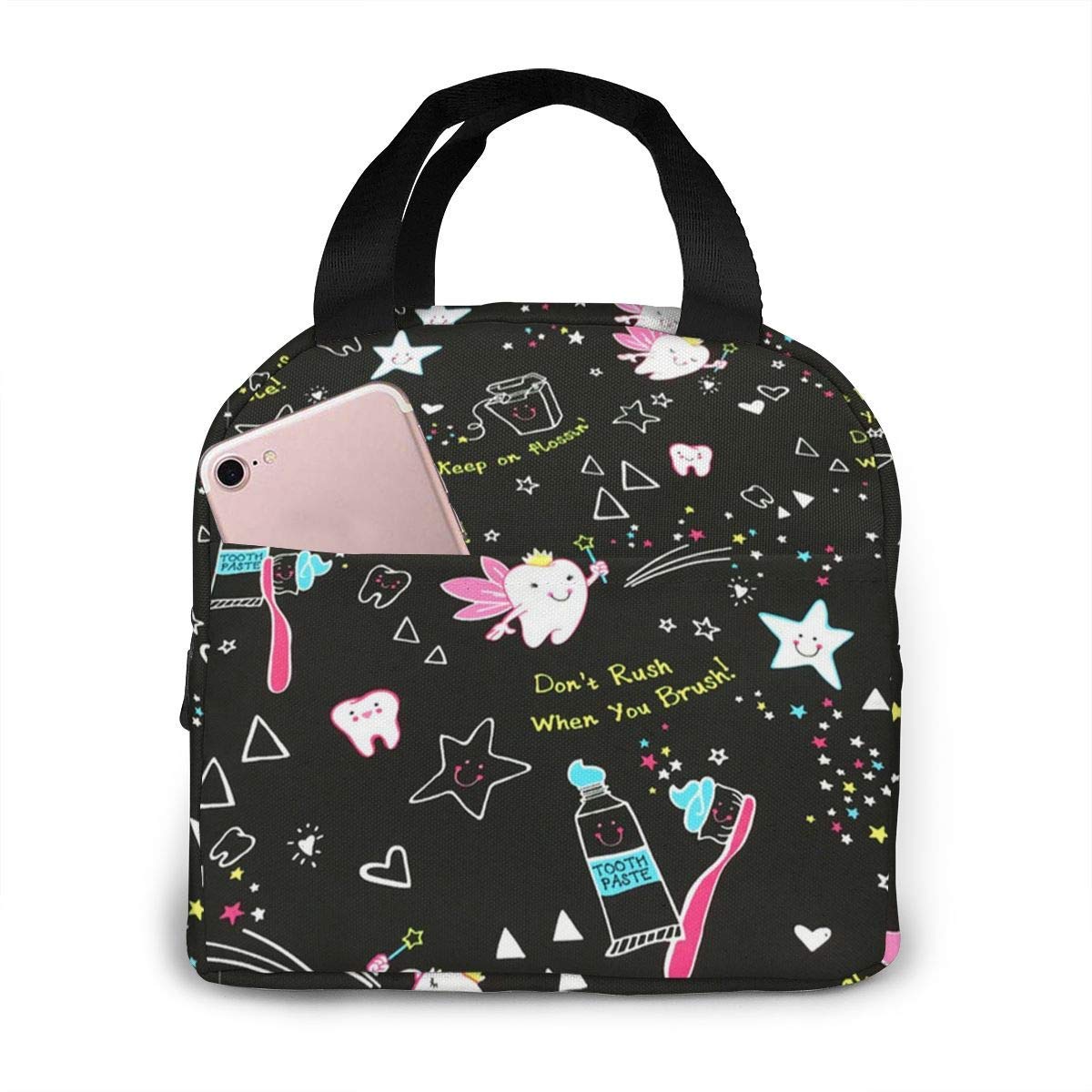 Insulated Lunch Box Tote Bag for Dentists & Dental Hygienists - Leakproof Thermal Lunch Bag for Men & Women - Perfect for Office, Work, School, Picnic & Beach