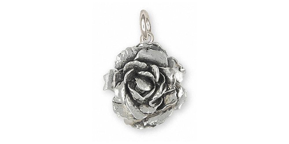 Sterling Silver Peony Charm Pendant - Handmade Flower Jewelry for Women - Perfect for Necklaces, Bracelets & Gifts (PNY-C)