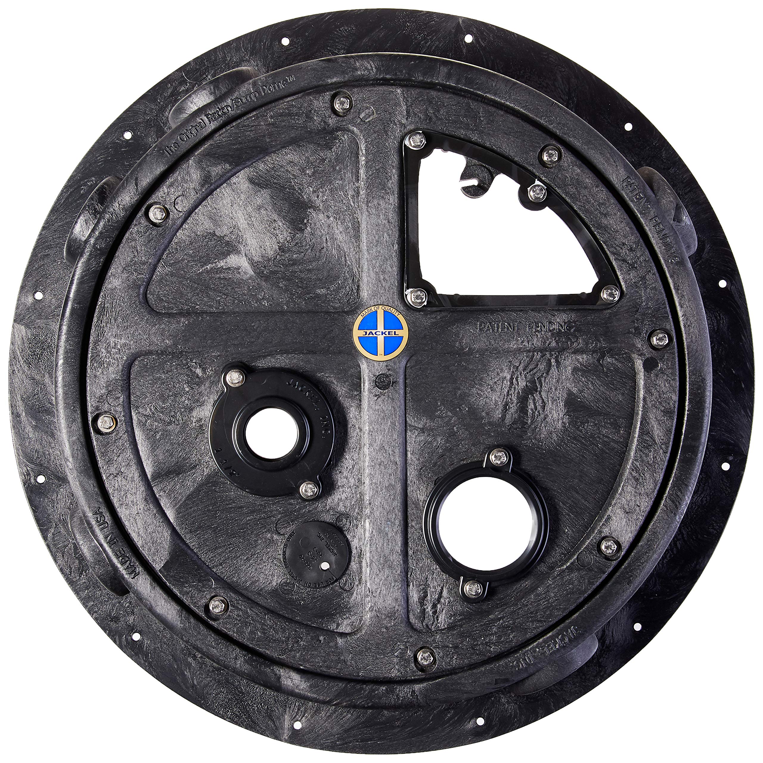 Jackel Black Submersible Sump Pump Cover (Model SMR16101-CV) - Durable Waterproof Protection for Basement, Crawl Space & Utility Areas