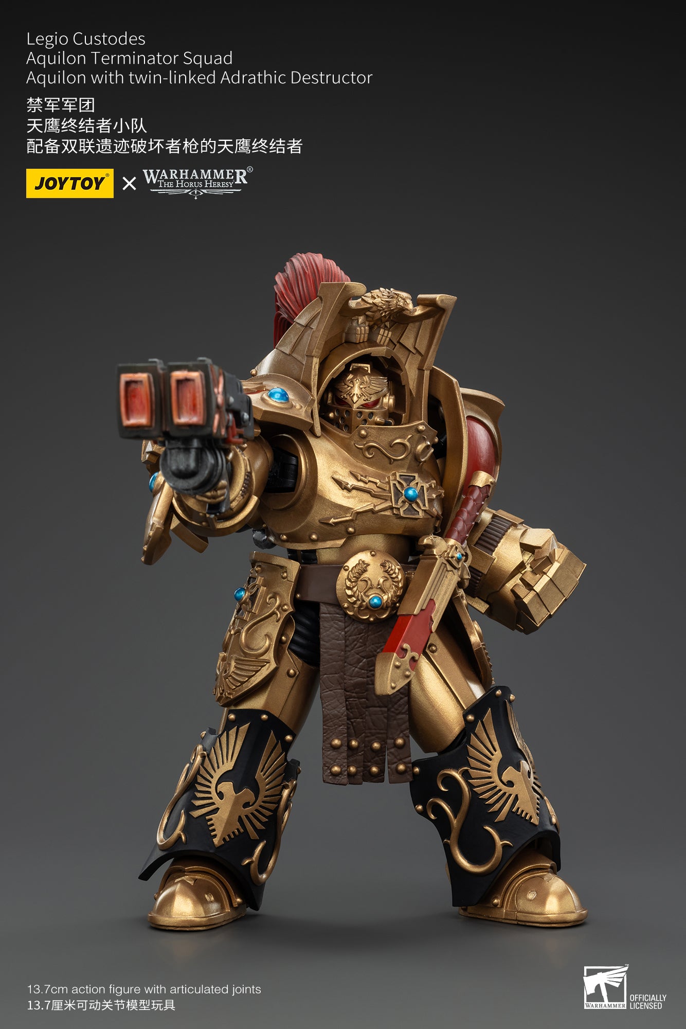 1/18 Scale JOYTOY Warhammer The Horus Heresy Action Figures - Legio Custodes Aquilon Terminator Squad & Custodian Venatari Squad | Collectible Miniatures for Tabletop Gaming and Display