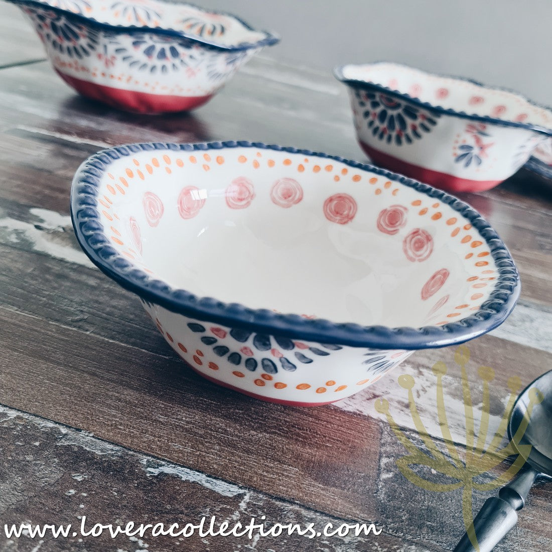Afrocentric Red Dinnerware & Serveware Set - Elegant African-Inspired Plates, Bowls & Serving Dishes for Stylish Dining & Entertaining | Perfect for Dinner Parties, Holidays & Cultural Celebrations