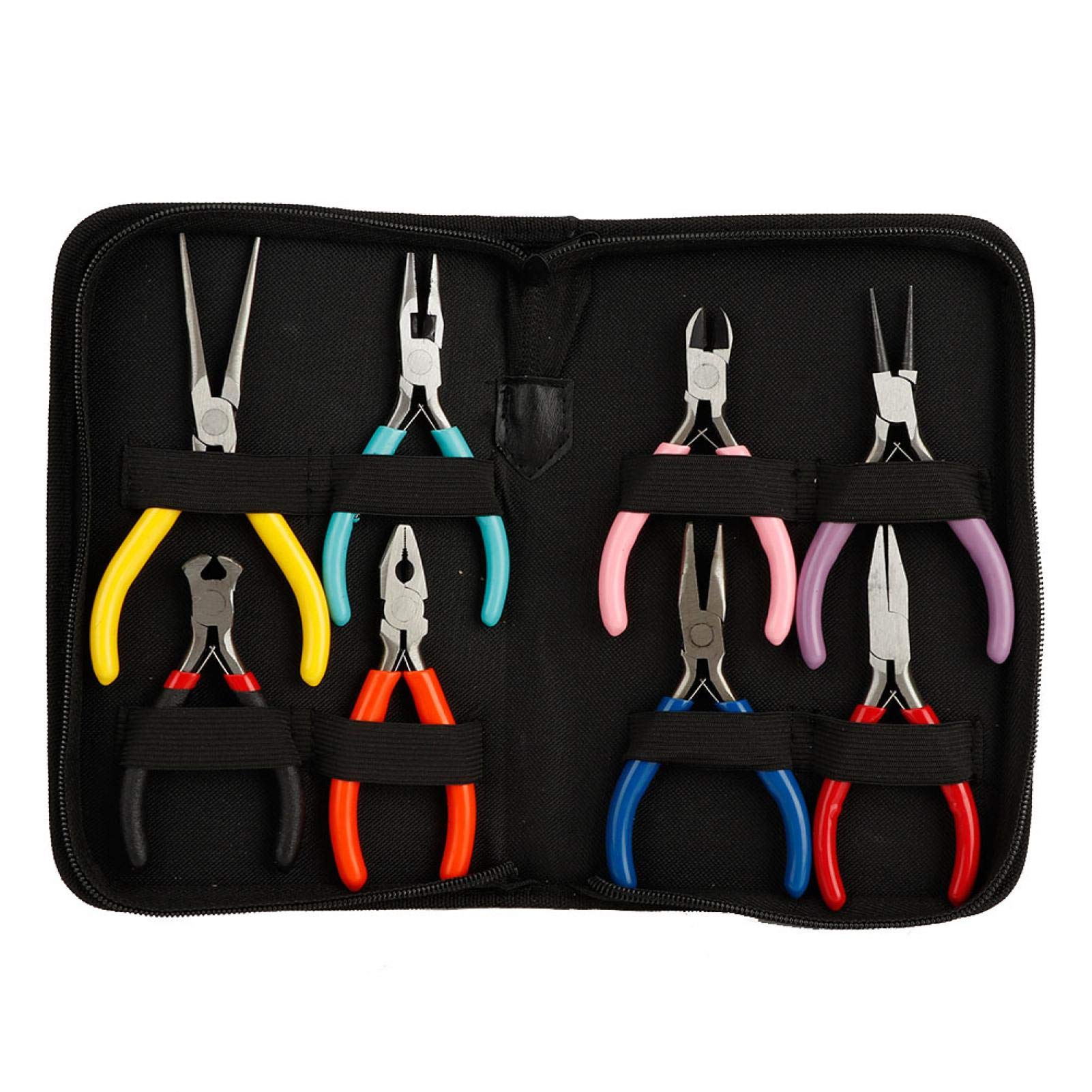 8-Piece Jewelry Making Pliers Set - Mini Steel Wire Cutters & Durable Craft Pliers for DIY, Watch Repair, Electronics Work & Jewelry Design - Perfect for Beading, Watchmaking & Small Metal Projects