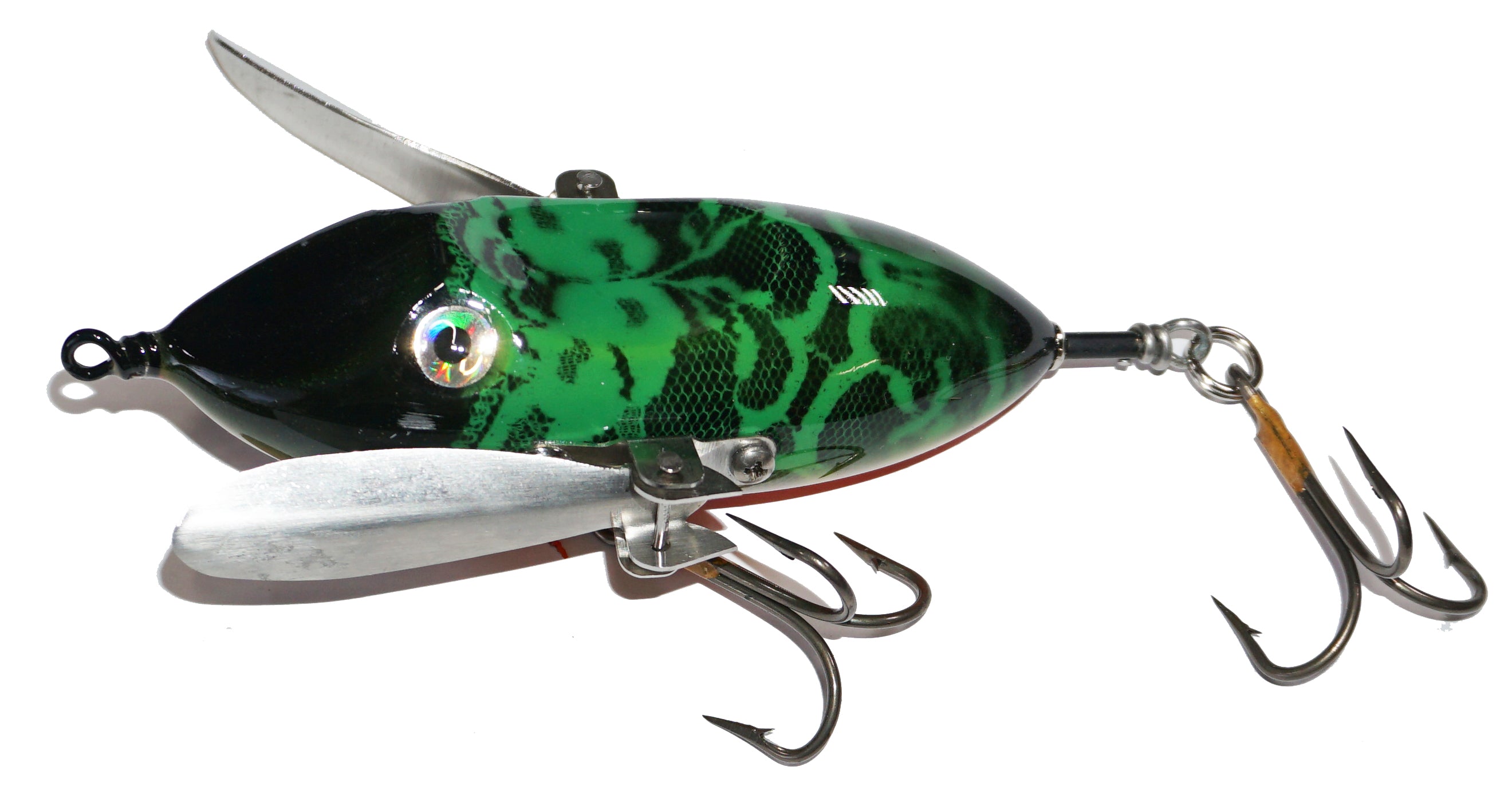 Bitten Tackle Creeper Surface Fishing Lure - Topwater Bass Fishing Bait for Freshwater & Saltwater - Perfect for Early Morning or Late Evening Fishing Sessions