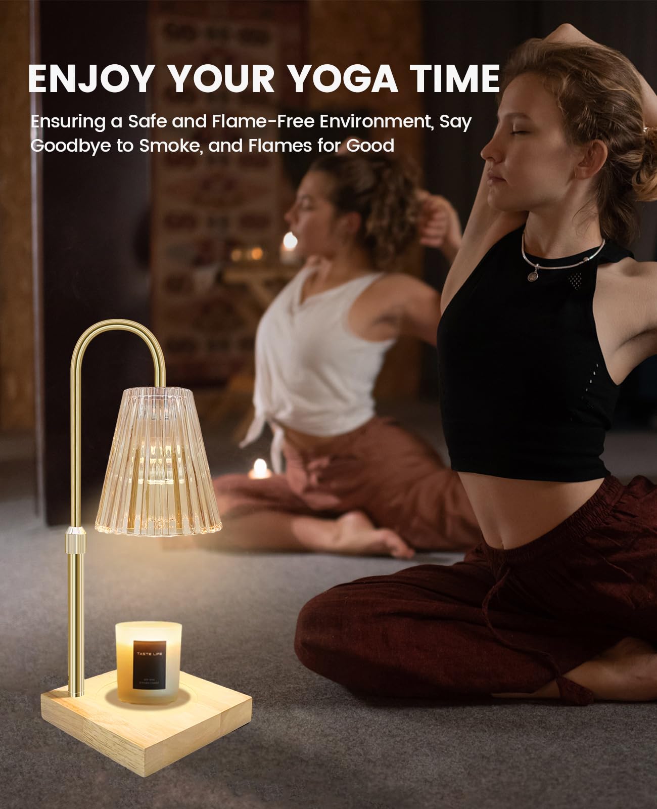 Electric Candle Warmer Lamp with Timer & Dimmer - Wax Melt Warmer for Home Decor, Bedroom, Office & Relaxation - Perfect for Aromatherapy, Gift Giving and Creating Cozy Ambiance