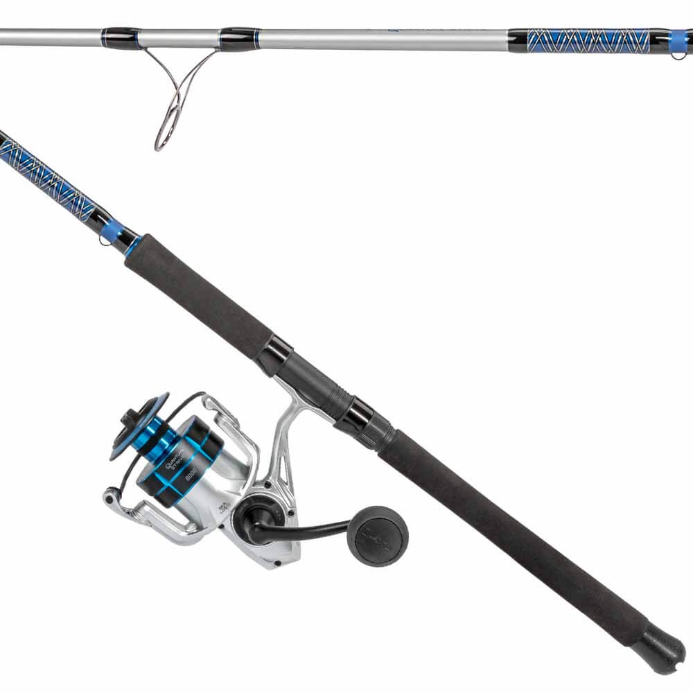 Quantum Strive Spinning Combo - Lightweight Fishing Rod and Reel Set with Smooth Ball Bearings - Perfect for Freshwater and Saltwater Fishing, Bass, Trout, and Walleye Angling