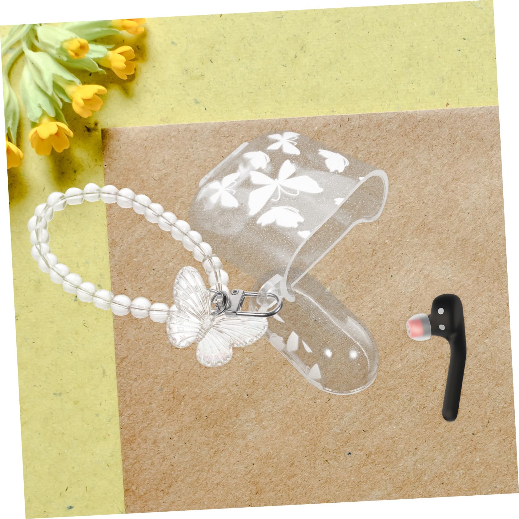 DOITOOL 3-Pack Beaded Earbud Case Cover with Chain - Portable Pouch Holder for AirPods & Wireless Earbuds - Perfect for Travel, Gym & Daily Use