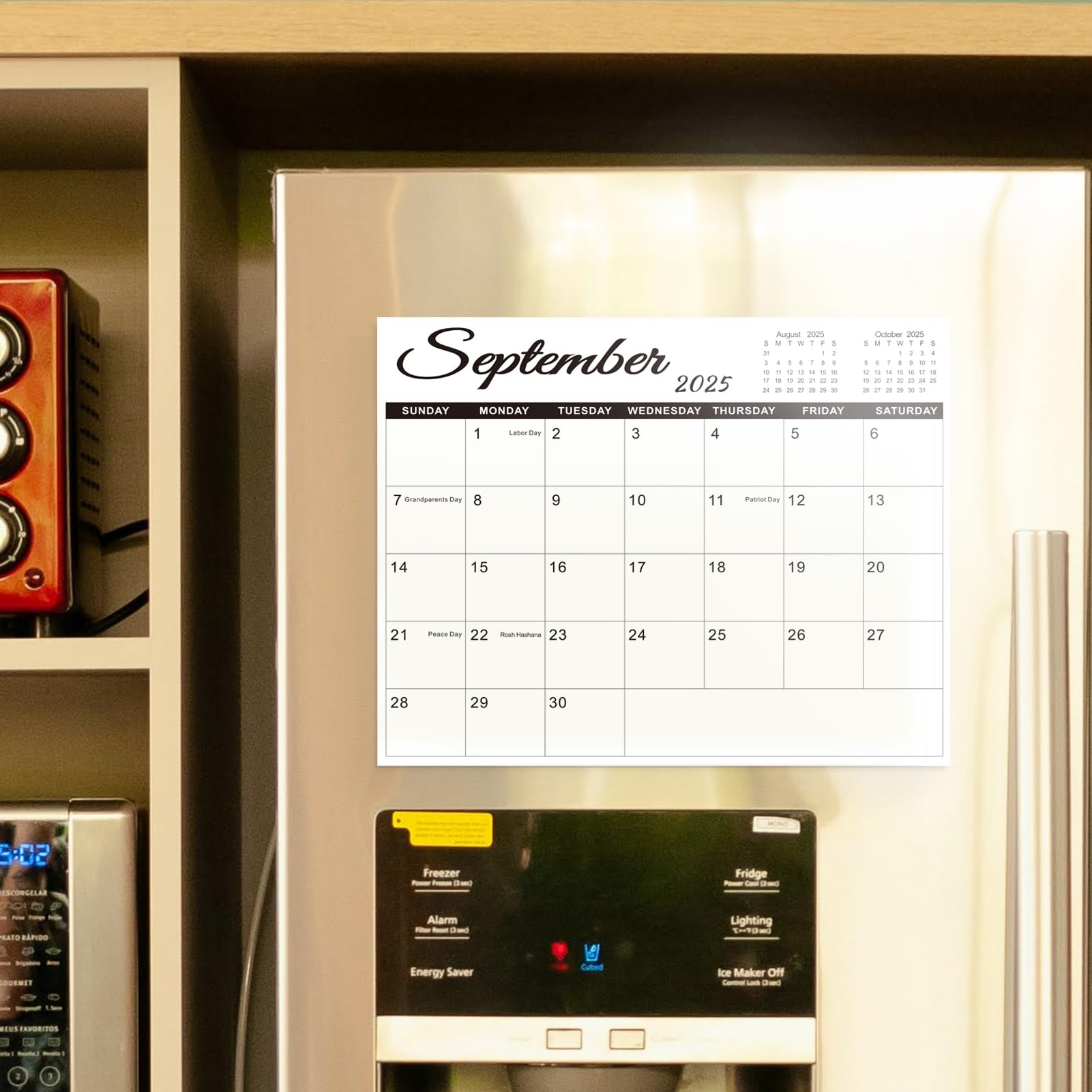 SKYDUE 18-Month Magnetic Refrigerator Calendar (July 2024 - December 2025) - 10