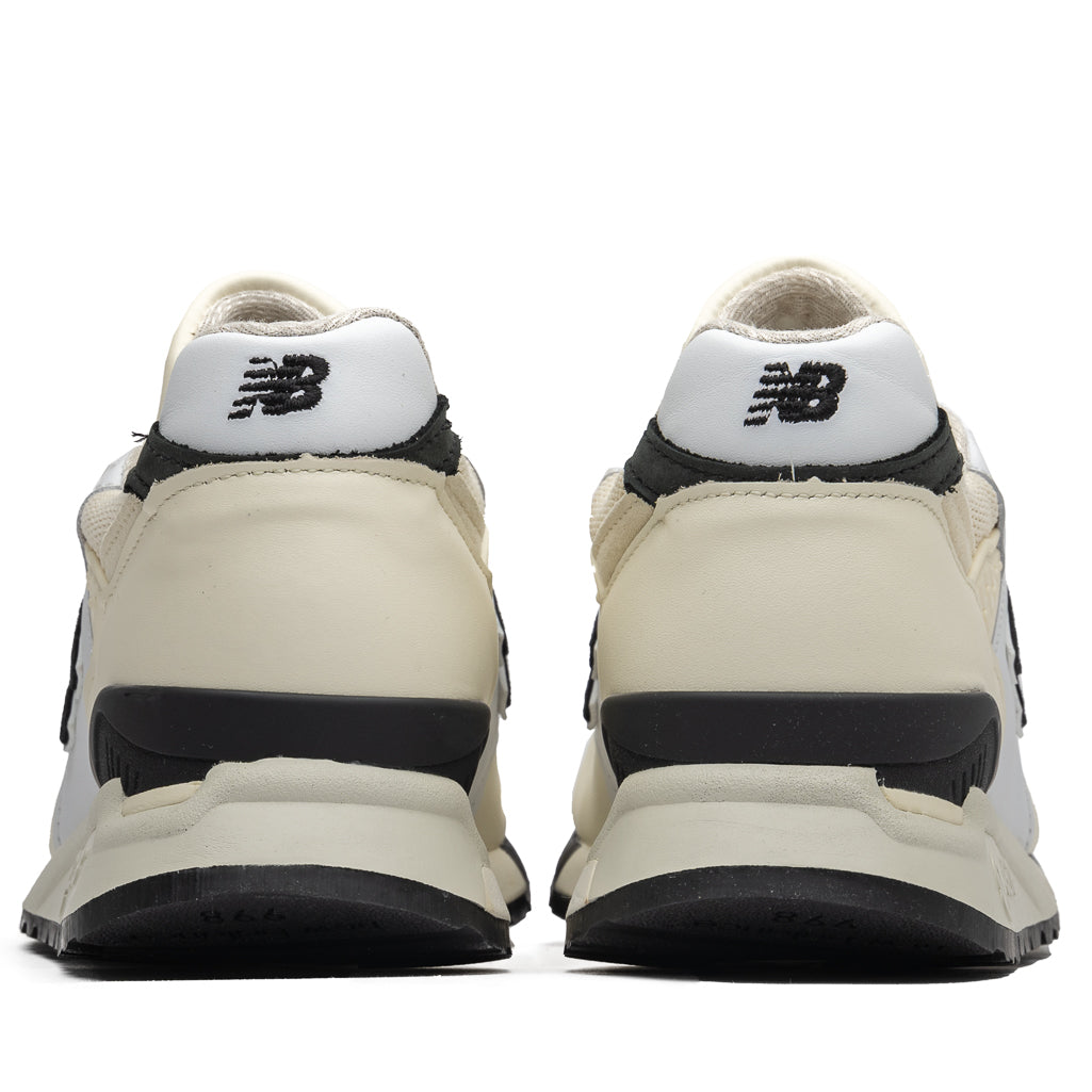 New Balance 998 Men's Running Shoes - Made in USA, White/Black - Perfect for Jogging, Gym & Casual Wear