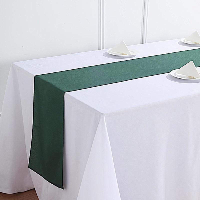 12x108 Inch Polyester Table Runner for Wedding Decorations - Elegant Dining Table Cover for Parties, Banquets, and Special Events