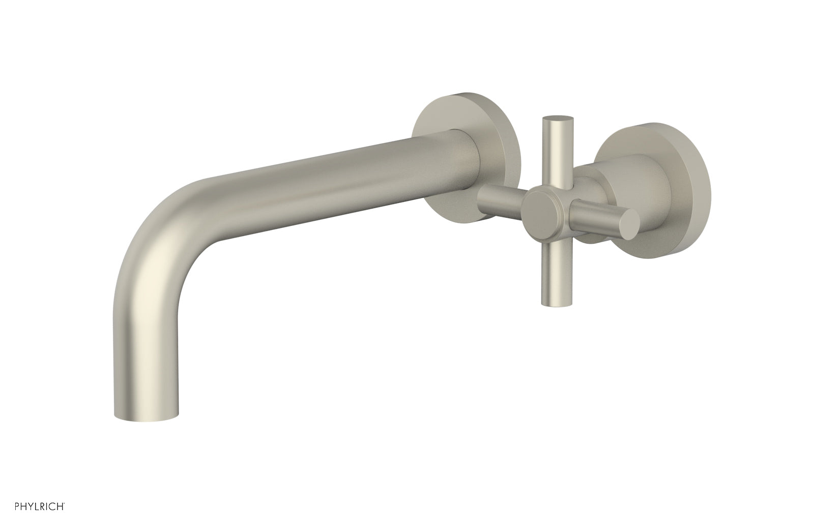 D131-15 Single Handle Wall Mount Lavatory Faucet Set - Cross Handle Design for Bathroom Sink, Perfect for Modern Home & Commercial Use