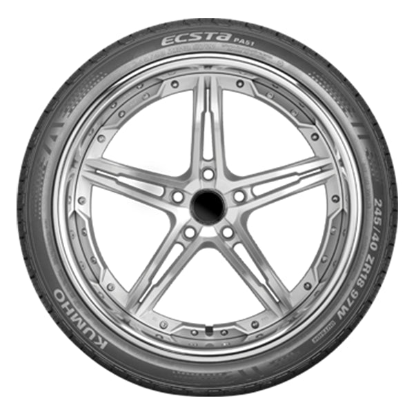 Kumho Ecsta PA51 195/50R16 84V All-Season Performance Tire - Perfect for Sedans, Coupes & Sporty Driving