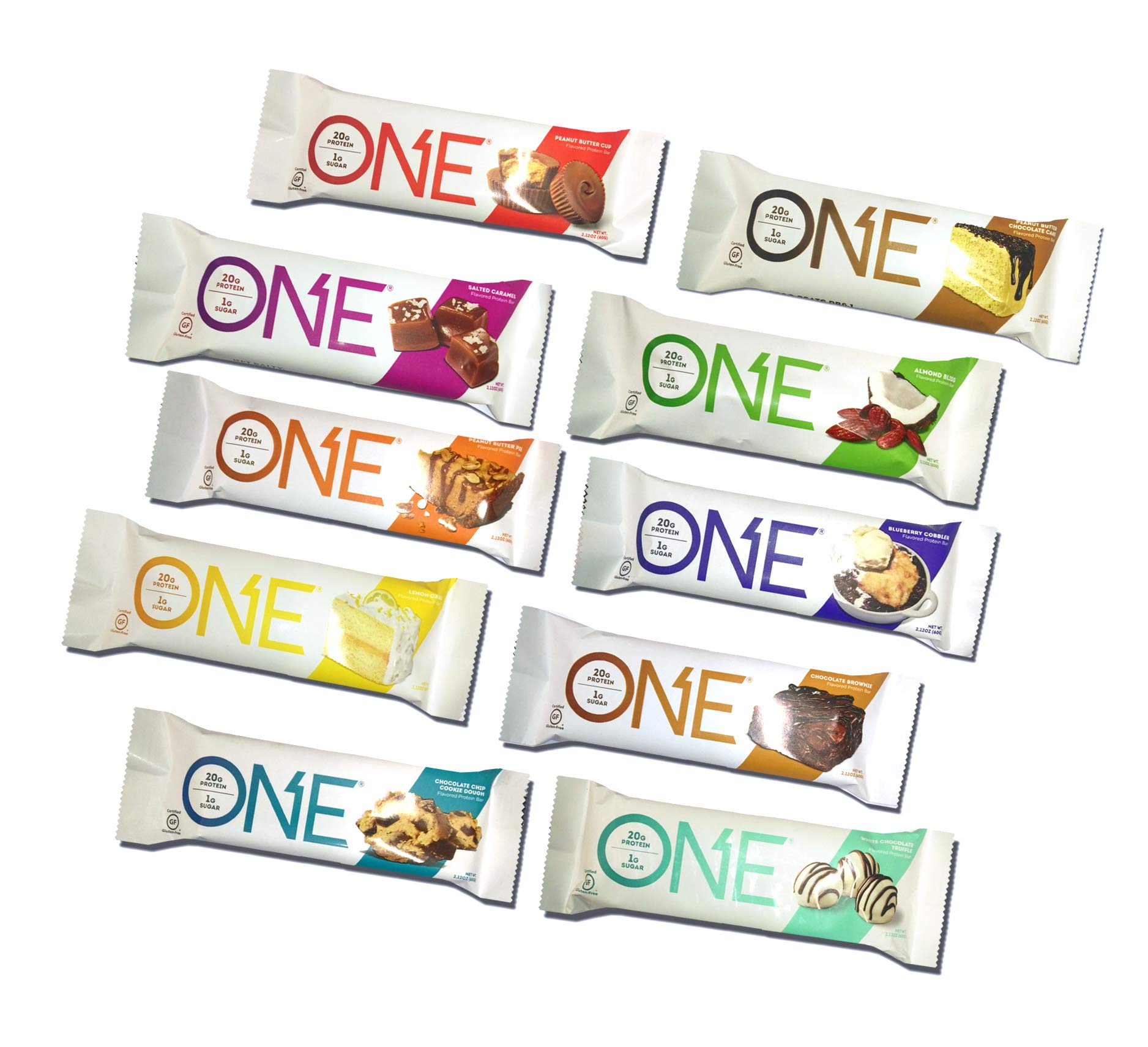 Oh Yeah! One Protein Bars Variety Pack - 12 High Protein, High Fiber Bars with Isomalto Oligosaccharides | Best Tasting Protein Snack, Better Than Quest Bars | Perfect for Gym, Workouts, Weight Loss & Healthy On-the-Go Snacking