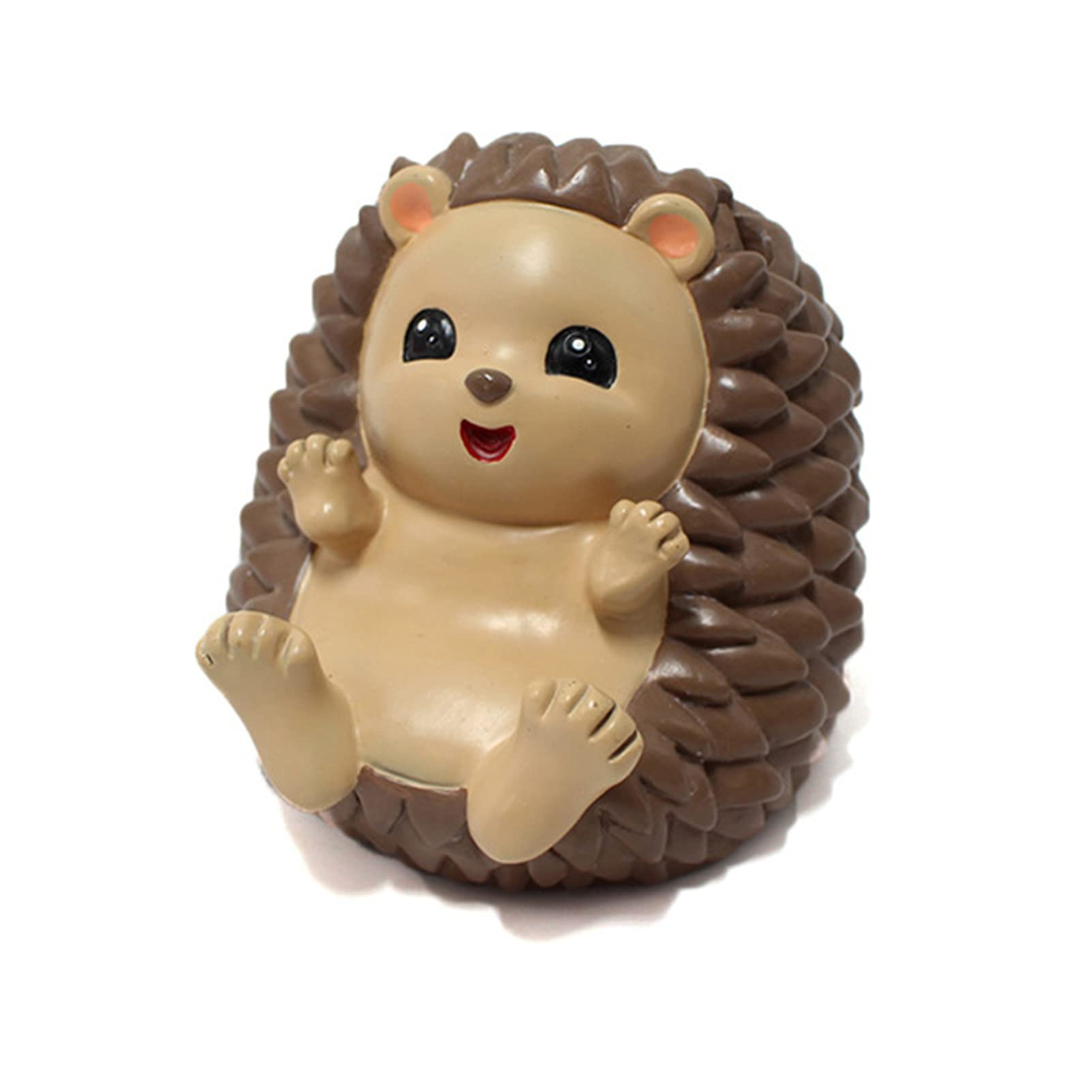 Cute Cartoon Hedgehog Resin Pen Holder with Phone Stand - 9.5x11.5x9cm Desk Organizer for Pencils, Pens & Mobile Phones | Perfect for Office, Study & Home Decor