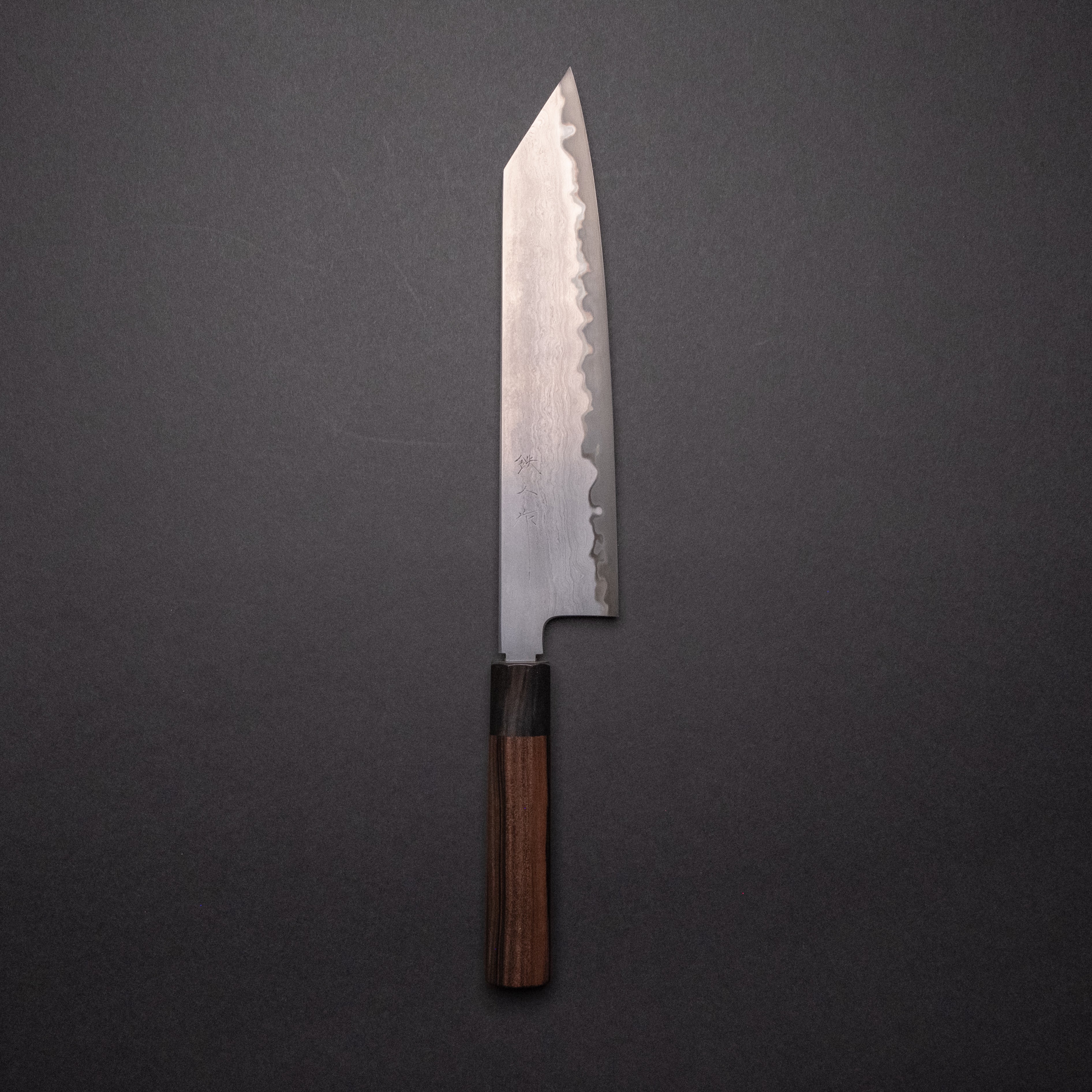 Premium Tetsujin Blue #2 Steel Kiritsuke Gyuto Knife 240mm - Japanese Chef Knife with Taihei Makassar Ebony Handle - Perfect for Sushi, Sashimi & Precision Cutting