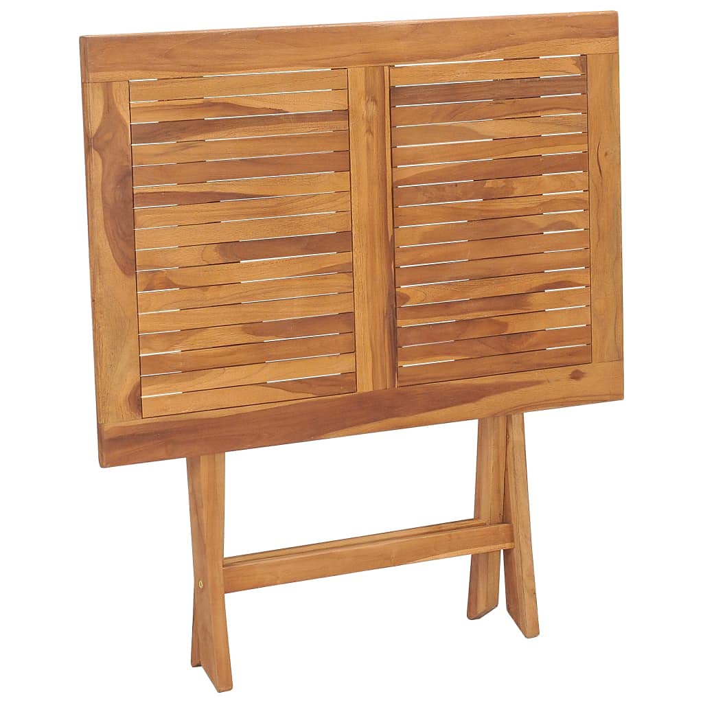 Foldable Teak Wood Outdoor Dining Table 35.4