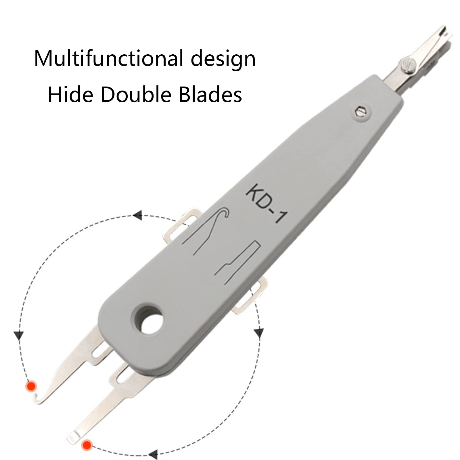110 Punch Down Tool with Blade - Insert & Cut Terminations in One - 175x34.4mm Network Cable Tool - Perfect for Ethernet Wiring & Telecom Installations