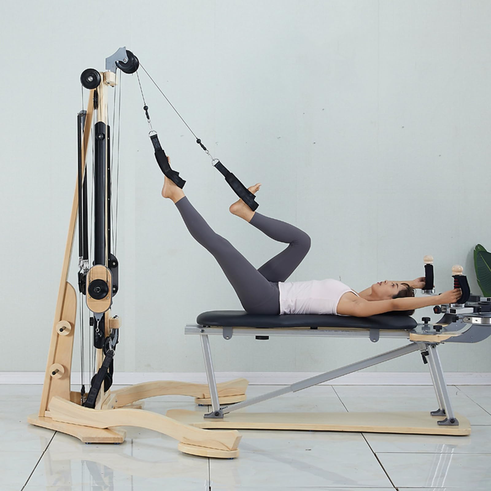Maple Wood Pilates Reformer - Spine Corrector for Yoga & Studio Workouts