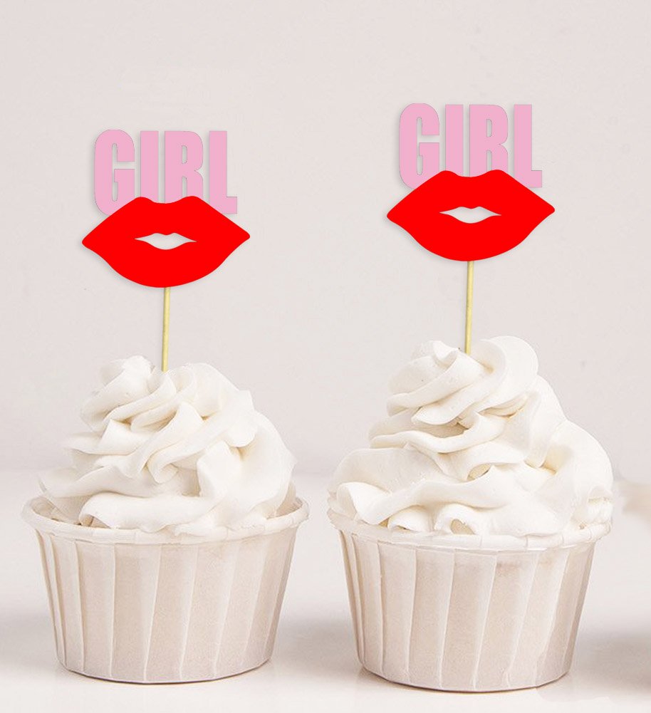 Baby Shower Cupcake Toppers - 'It's a Girl' Gender Reveal Party Decorations (40-Pack) | Perfect for Baby Showers, Gender Reveal Parties & Dessert Decorations