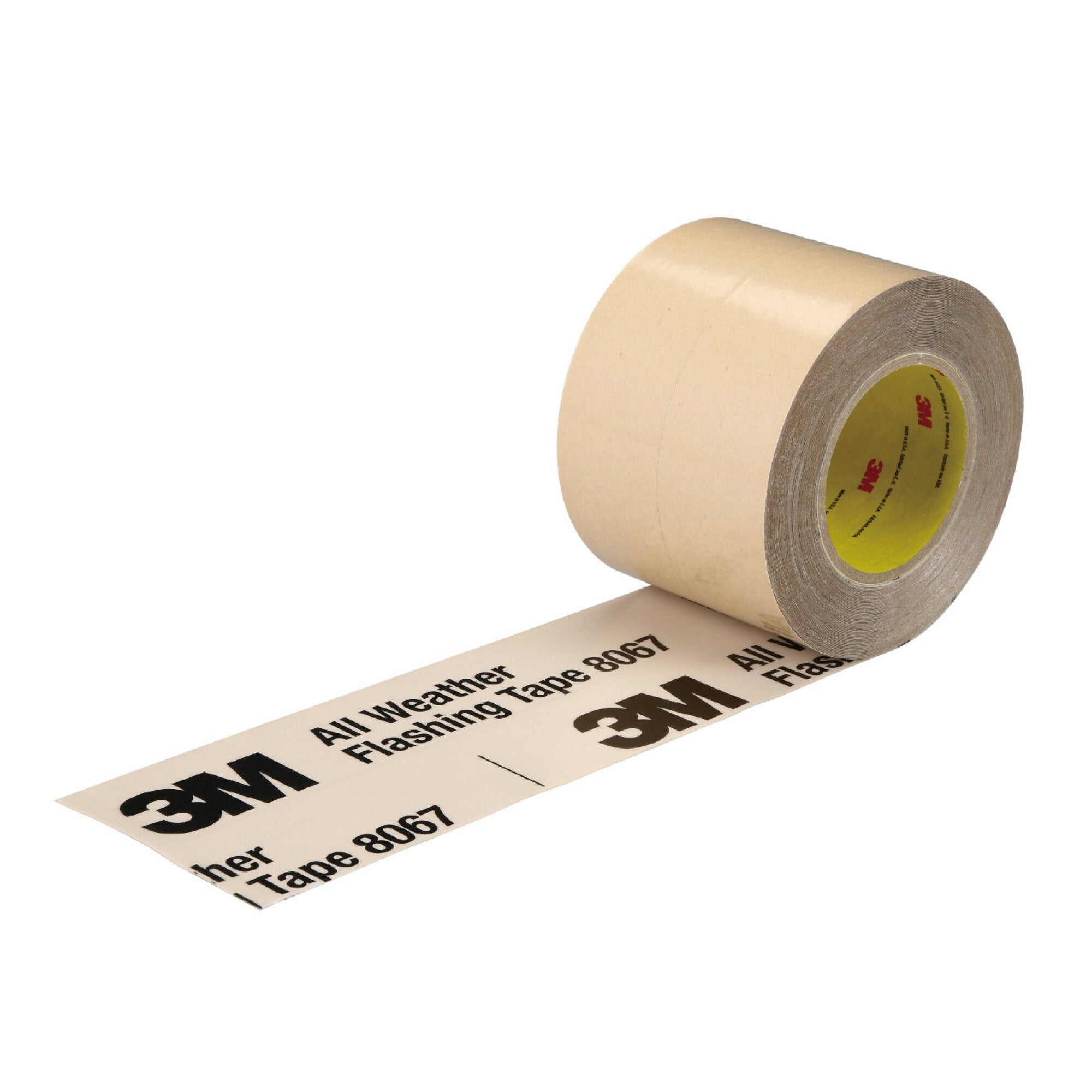 3M All Weather Flashing Tape 8067 Tan - 3 in x 75 ft (12 Rolls per Case) - Waterproof Roofing & Window Sealant for Home Repair & Construction Projects