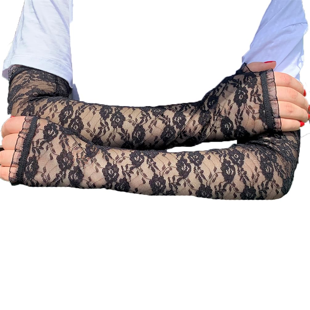 Trendy Y2K Fashion Gloves & Arm Warmers - Stylish Arm Sleeves for Winter, Cosplay, and Streetwear Outfits
