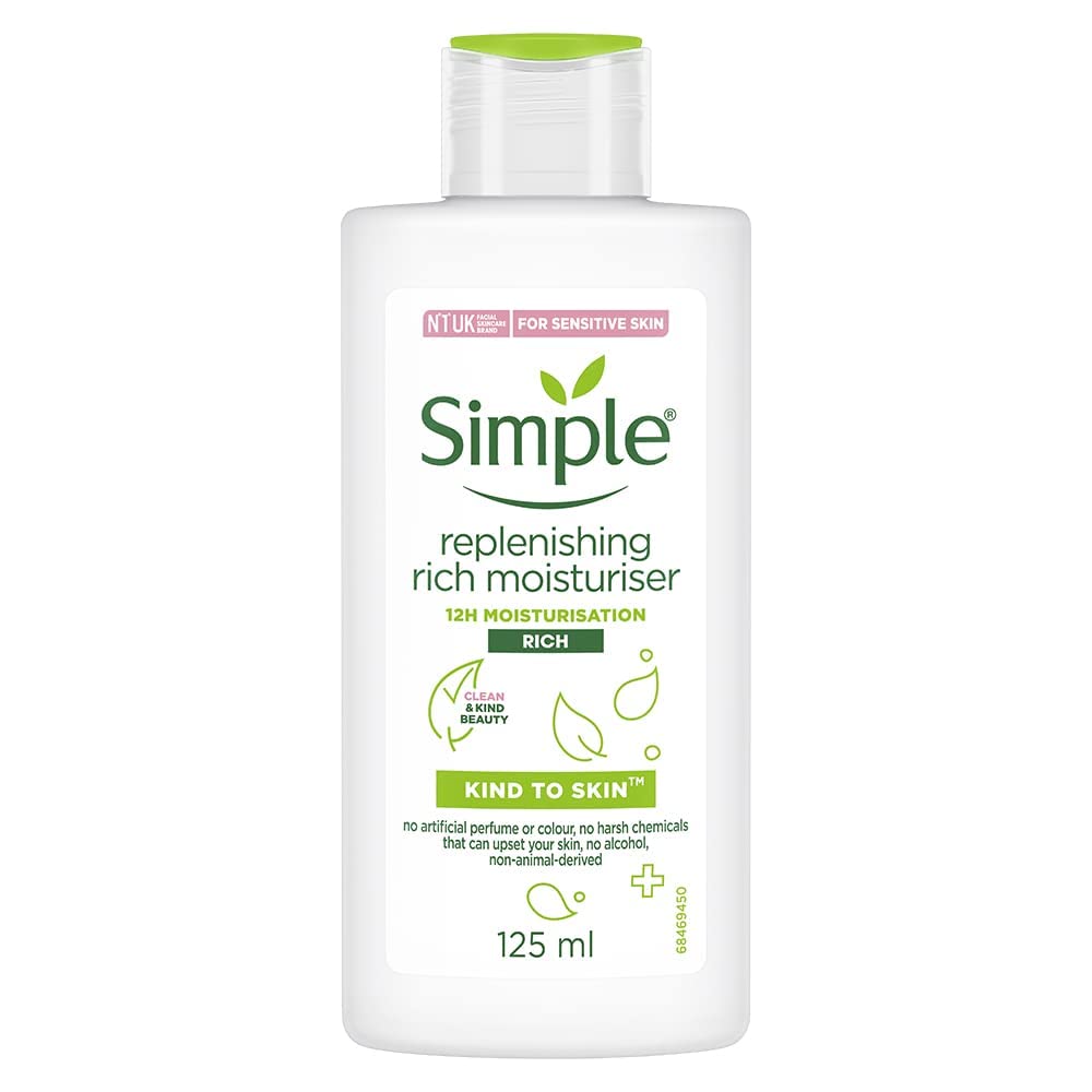 Skin Replenishing Rich Moisturizer - Fragrance-Free Face Cream for All Skin Types | Hypoallergenic, Paraben-Free & No Harsh Chemicals | Dermatologist-Tested for Sensitive Skin | Perfect for Daily Hydration & Nighttime Skincare Routine