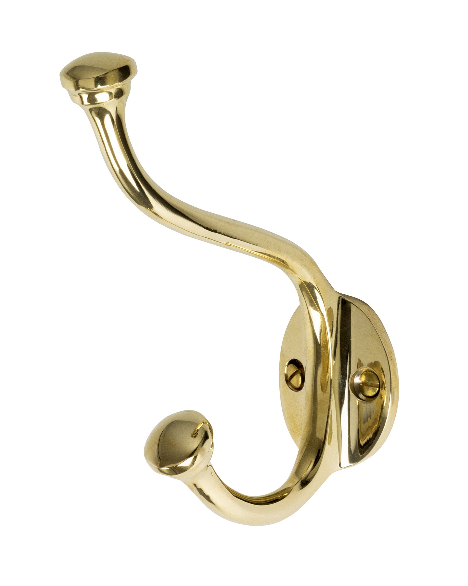 Vintage Brass Coat Hook - Antique Style Wall Hanger for Hats, Coats & Bags | Perfect for Entryway, Bedroom & Closet Organization