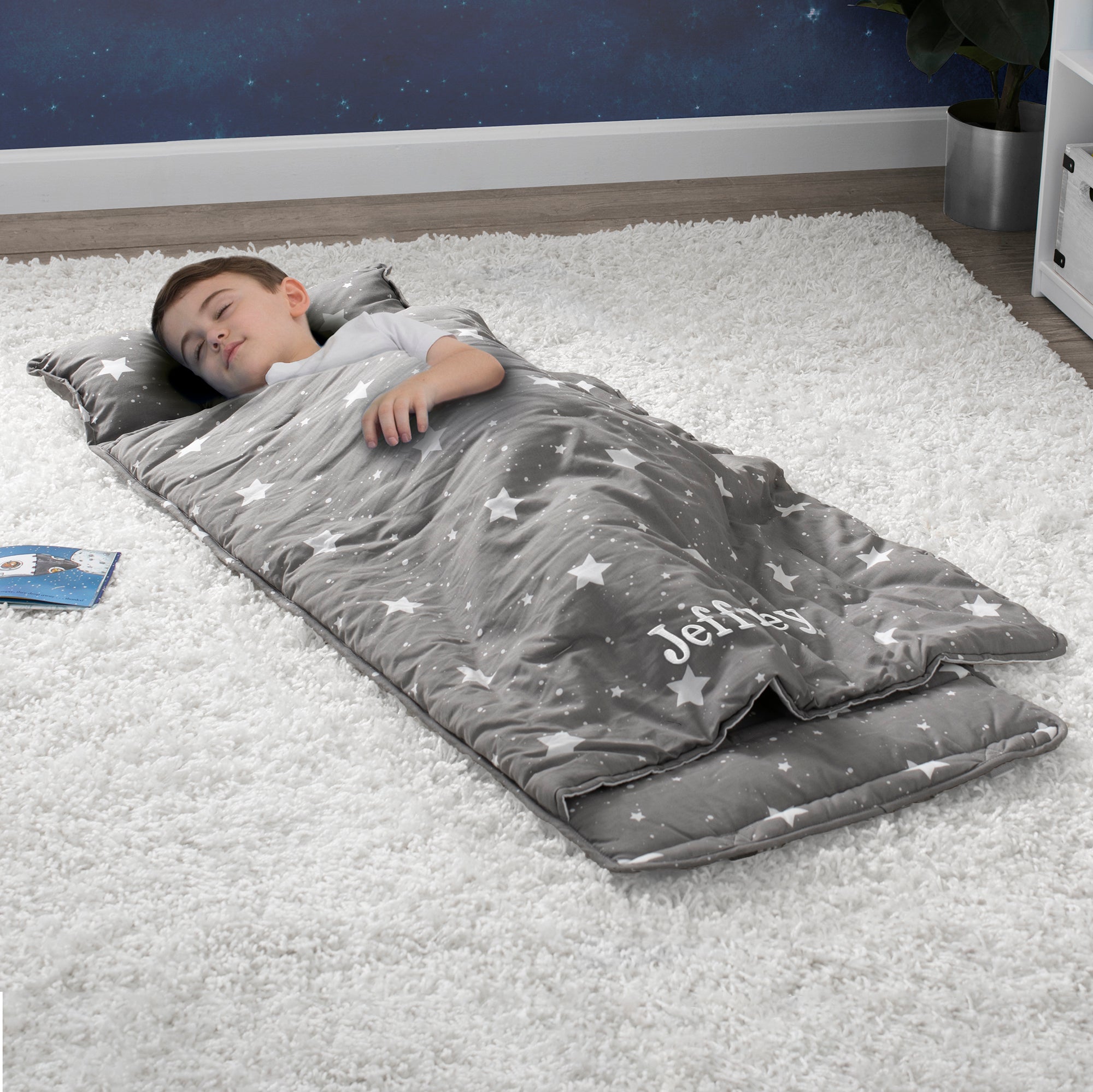 Personalized Nap Mat with Pillow & Blanket for Toddlers & Kids - Soft Portable Sleeping Mat for Daycare, Preschool & Travel