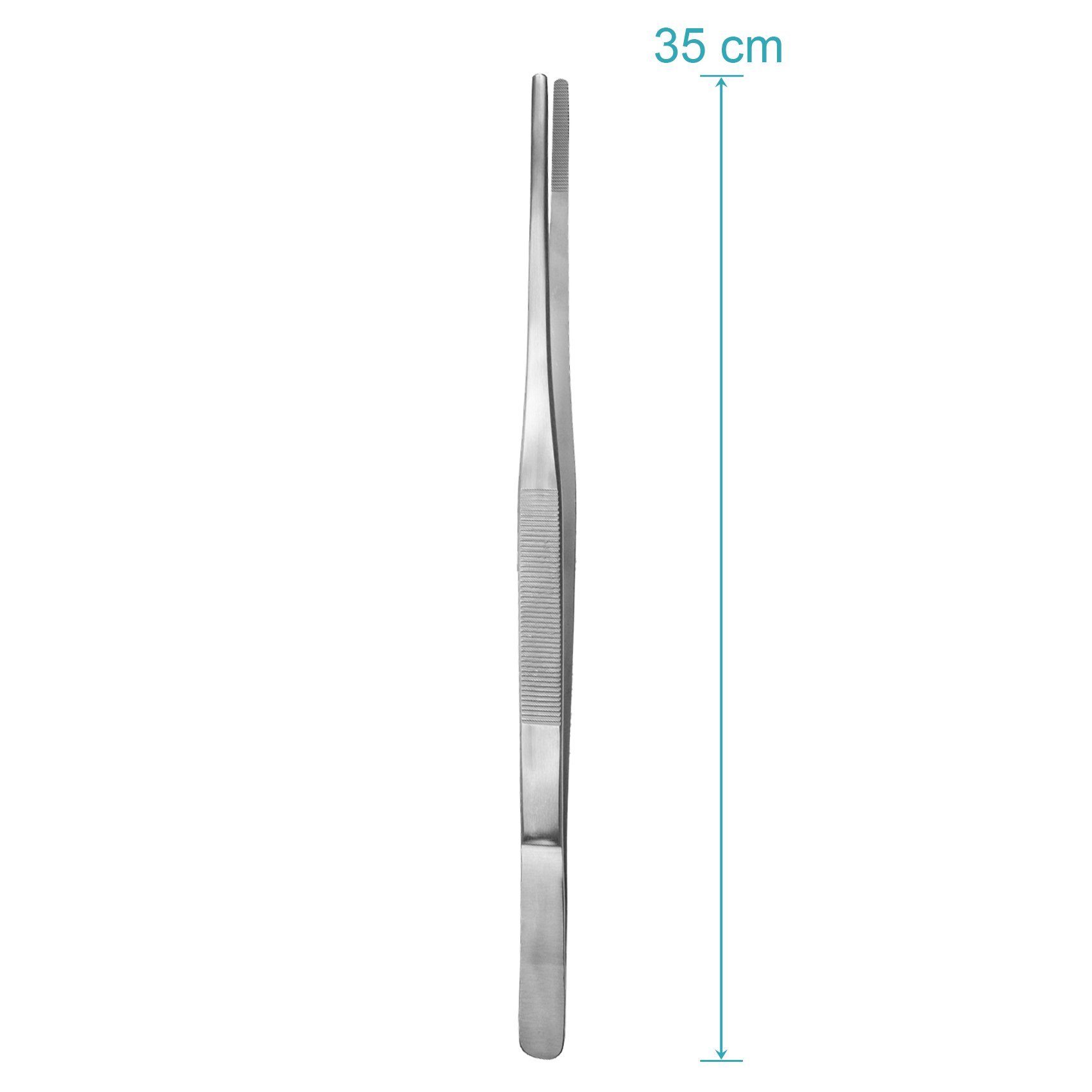 Premium Set of 3 Stainless Steel Cooking Tweezers - 35cm Kitchen Tongs for Precision Cooking, BBQ Grilling & Food Plating - Professional Chef Tools for Restaurants & Home Kitchens