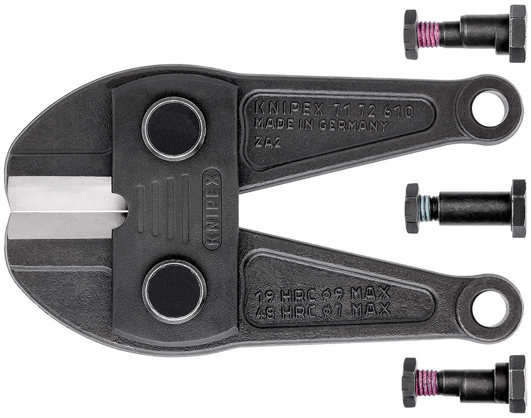 Knipex 71 79 610 Replacement Cutter Head for Bolt Cutters 71 72 610 - Heavy-Duty Bolt Cutting Tool for Construction, Metalworking & DIY Projects