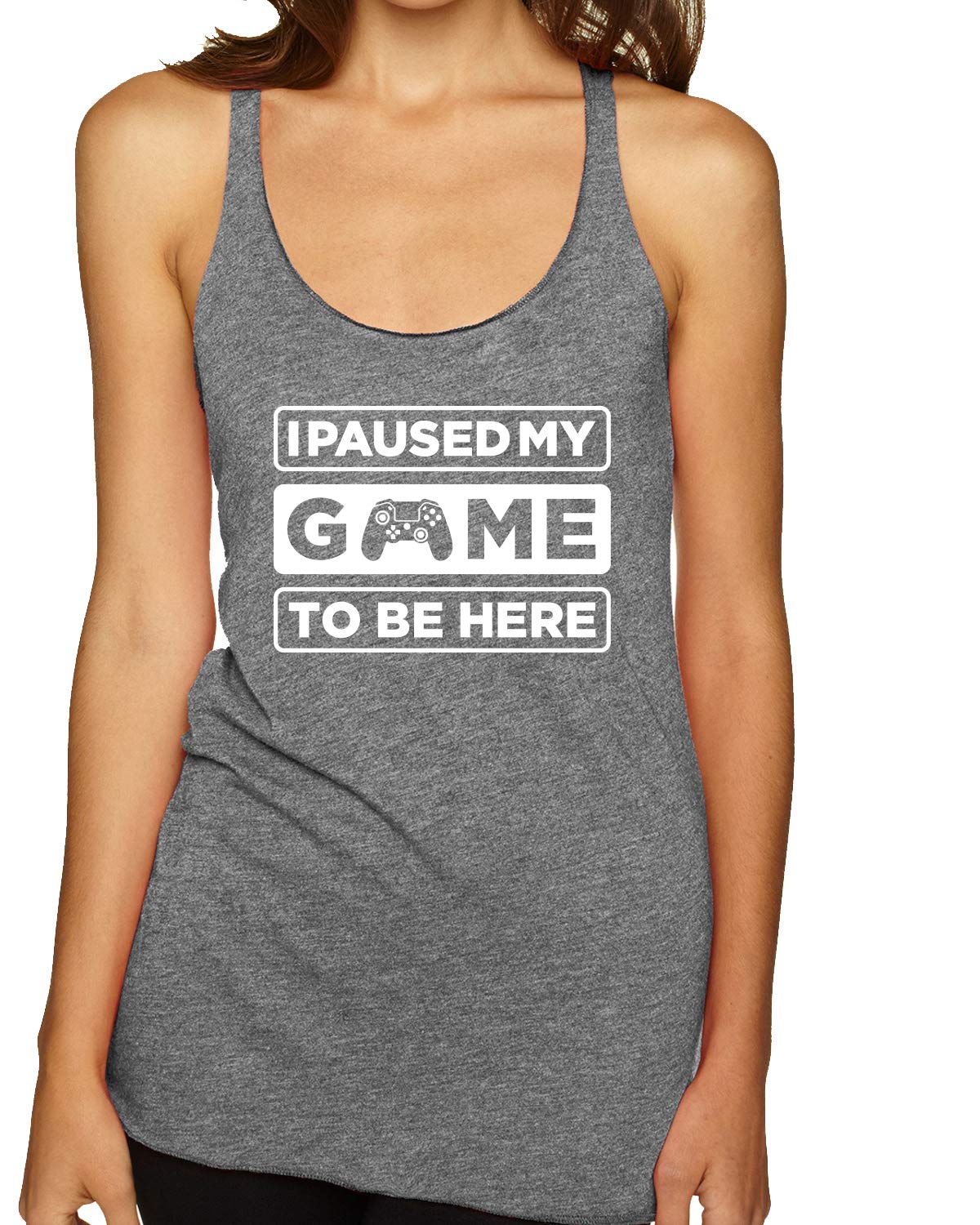 Gaming Sports Tri-Blend Racerback Tank Top - Funny Gamer Shirt for Men & Women - Perfect for Esports, Twitch Streaming & Casual Wear
