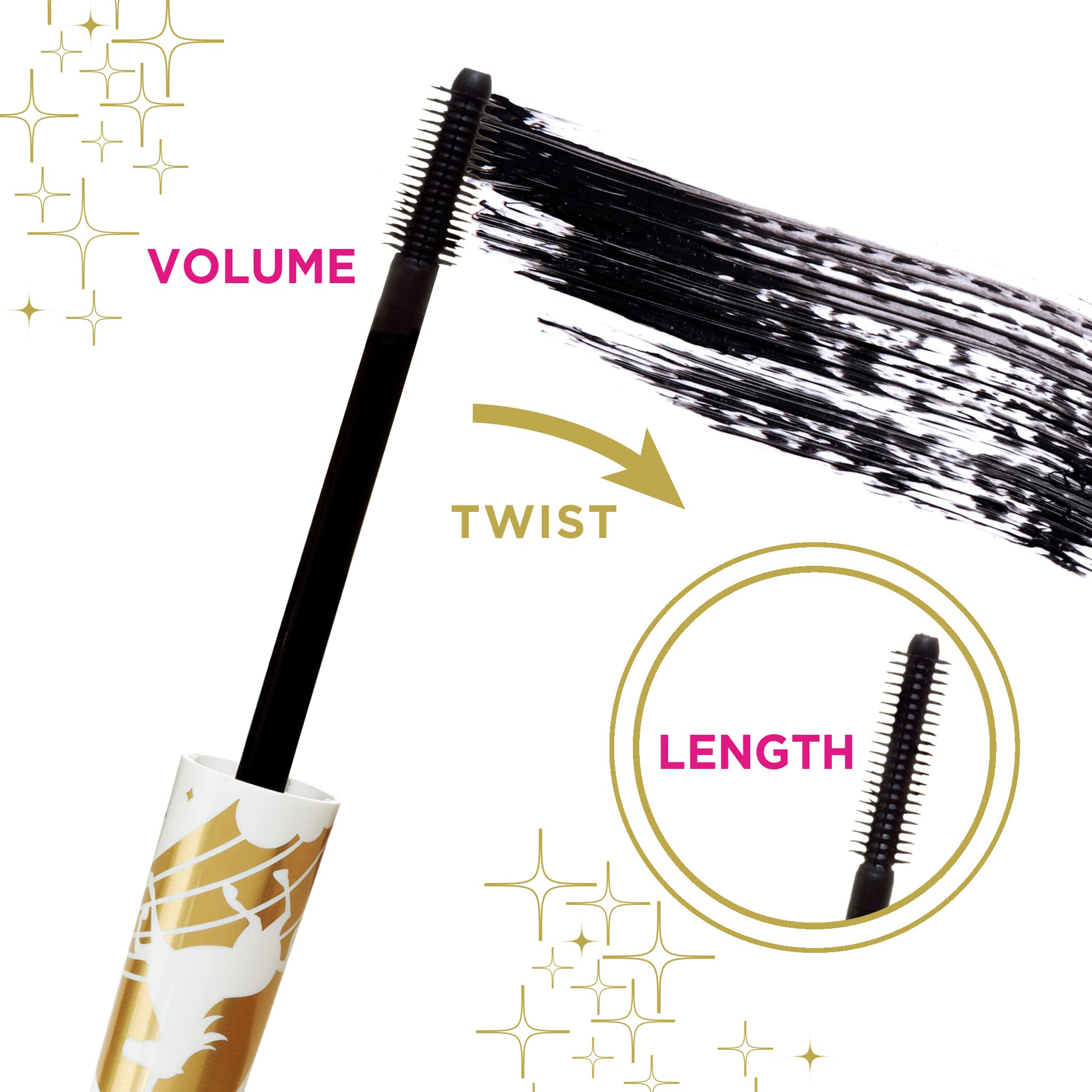 Pacifica Beauty Dream Big Lash Extending 7-in-1 Mascara - Black Magic (0.25 oz) | Volumizing, Lengthening & Waterproof Formula for Dramatic Eye Looks | Perfect for Daily Wear, Special Occasions & Night Out Makeup