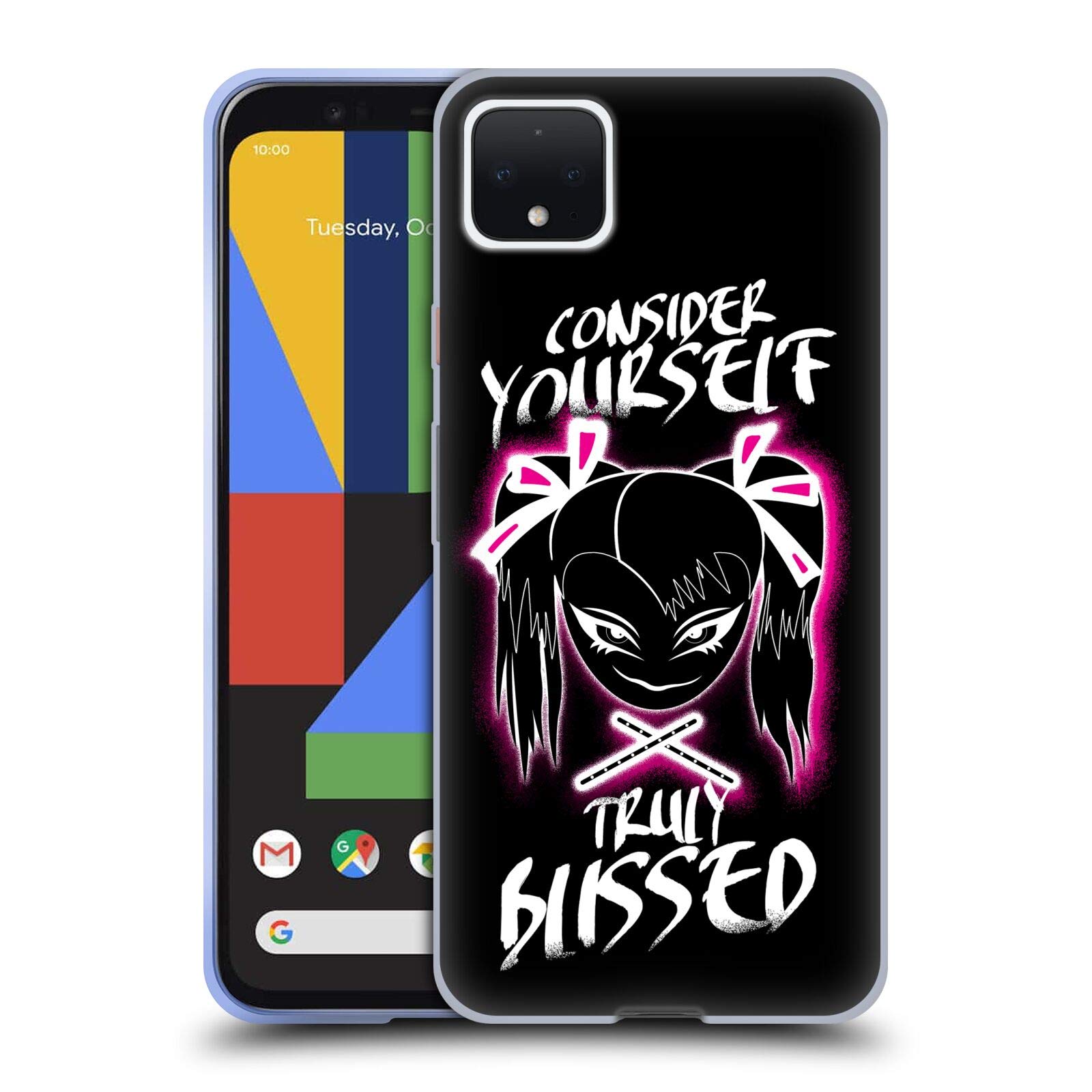 Official WWE Alexa Bliss Truly Blissed Superstars 9 Soft Gel Case for Google Pixel 4 XL - Durable Protection for Everyday Use & Fan Collectibles