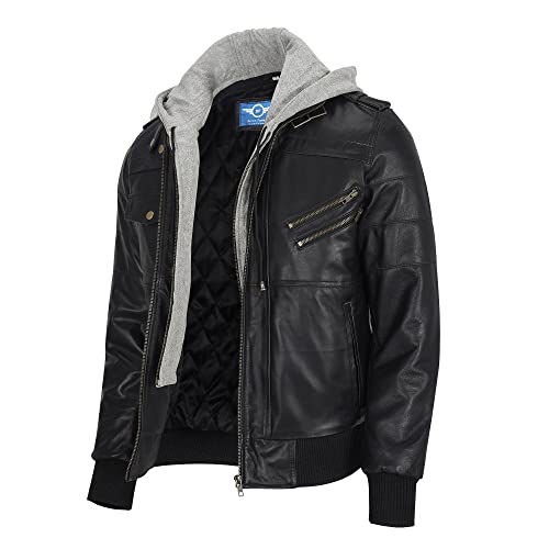 Black With Removable Hoodie