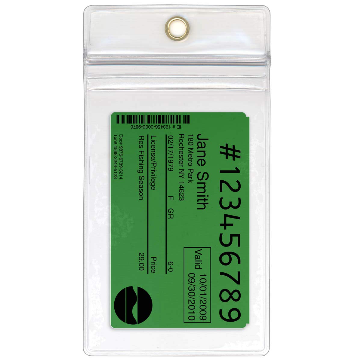StoreSMART - 100 Pack Clear Plastic ID Badge Holders with Lanyard - LY3578ZIPS-100 - Perfect for Events, Conferences, and Workplace Security