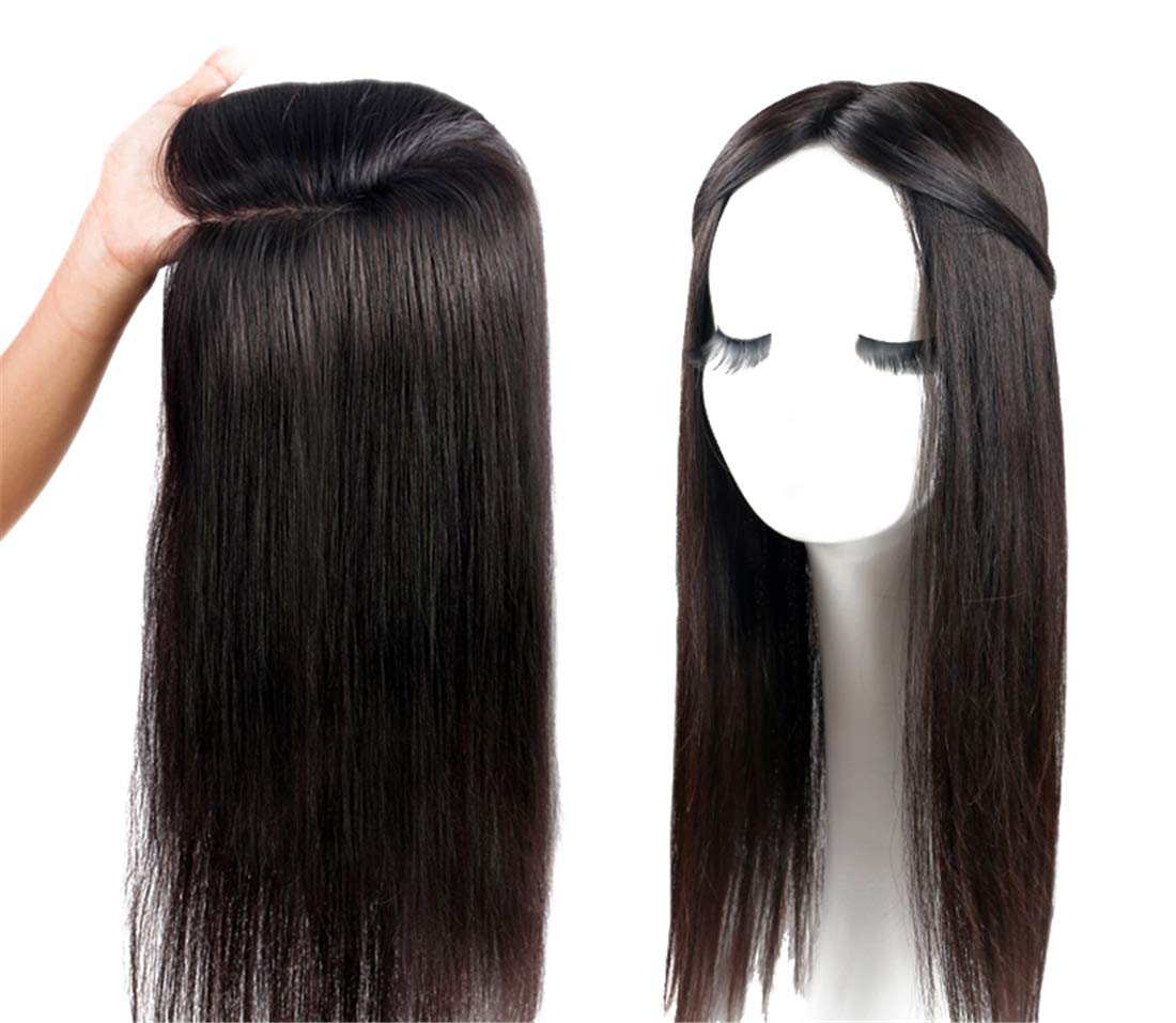 100% Real Human Hair Topper for Women with Thinning Hair - 6