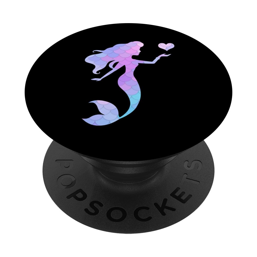 Colorful Mermaid PopSockets PopGrip - Swappable Phone Grip with Strong Adhesive for iPhone, Samsung & Tablets | Perfect for Selfies, Gaming & Everyday Use