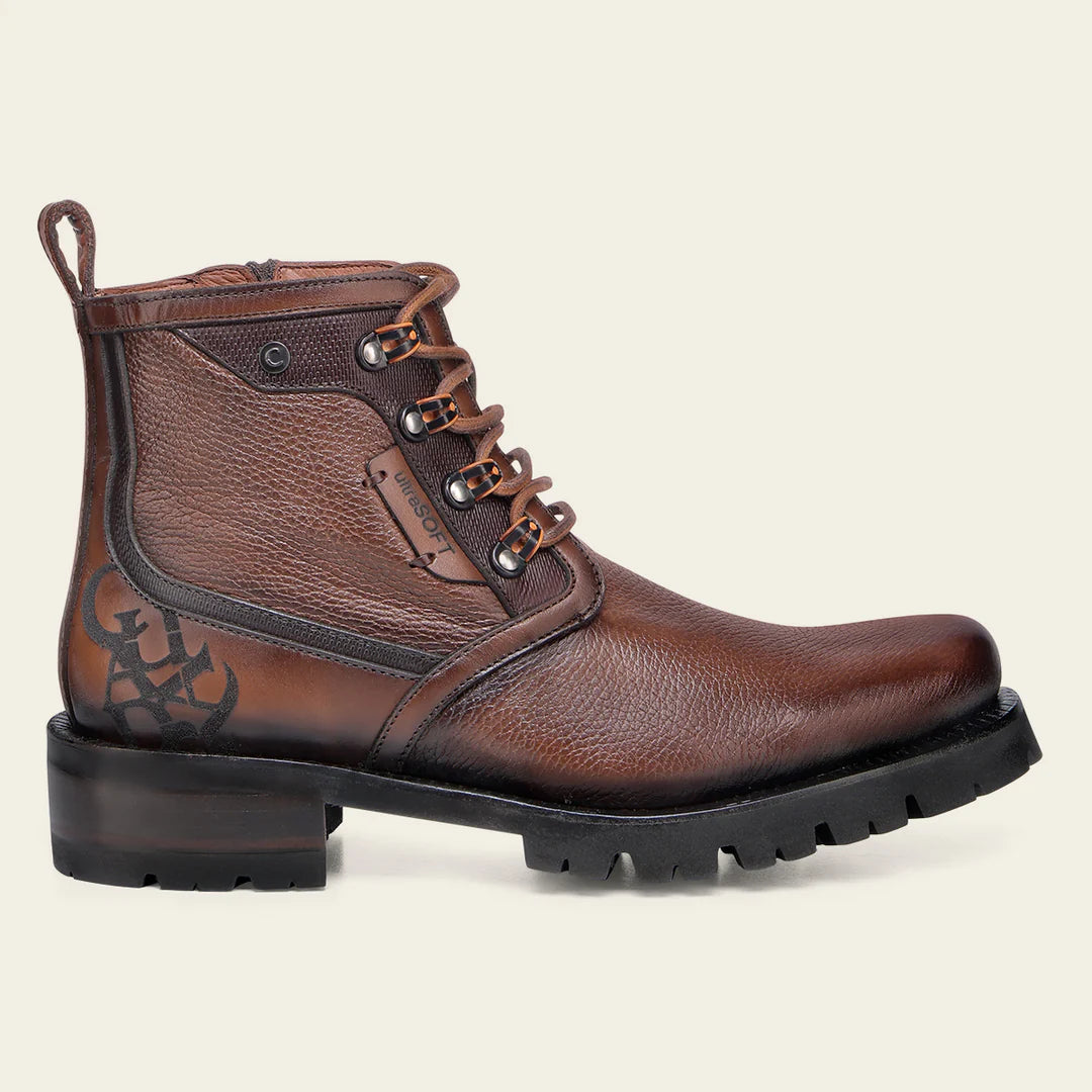 Men's 4D25VE Cuadra Honey Dress Casual Deer Leather Zip Ankle Boots - Stylish & Comfortable for Everyday Wear, Outdoor Adventures & Date Nights
