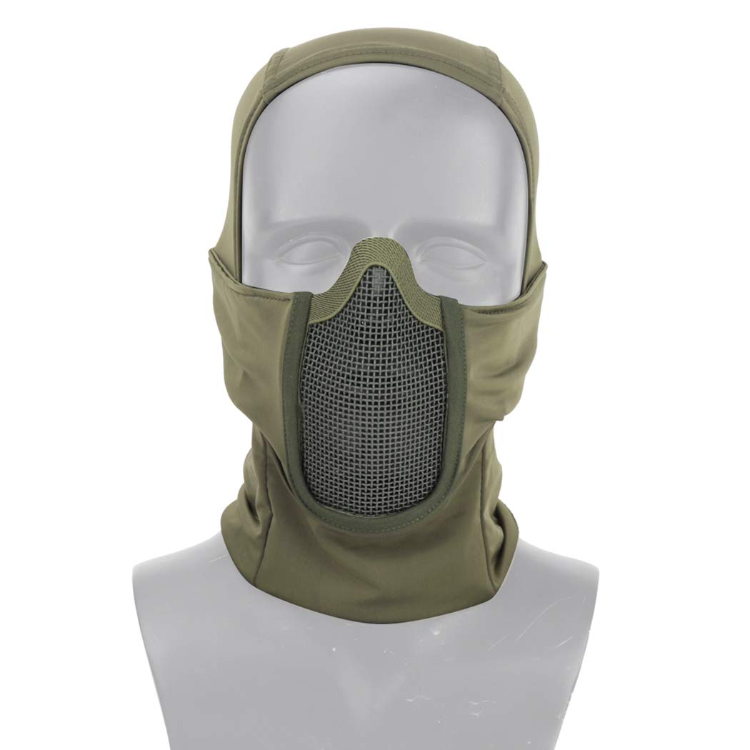 AOUTACC Balaclava Airsoft Mask - Ninja Style Full Face Protection Hood for Airsoft, CS War Games, BB Guns, Hunting & Paintball - Tactical Gear for Outdoor Sports & Military Training