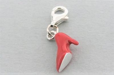 Red Shoe Charm Sterling Silver - Elegant Jewelry for Women, Perfect for Bracelets, Necklaces & Gifts | Fashion Accessory for Parties, Weddings & Everyday Wear