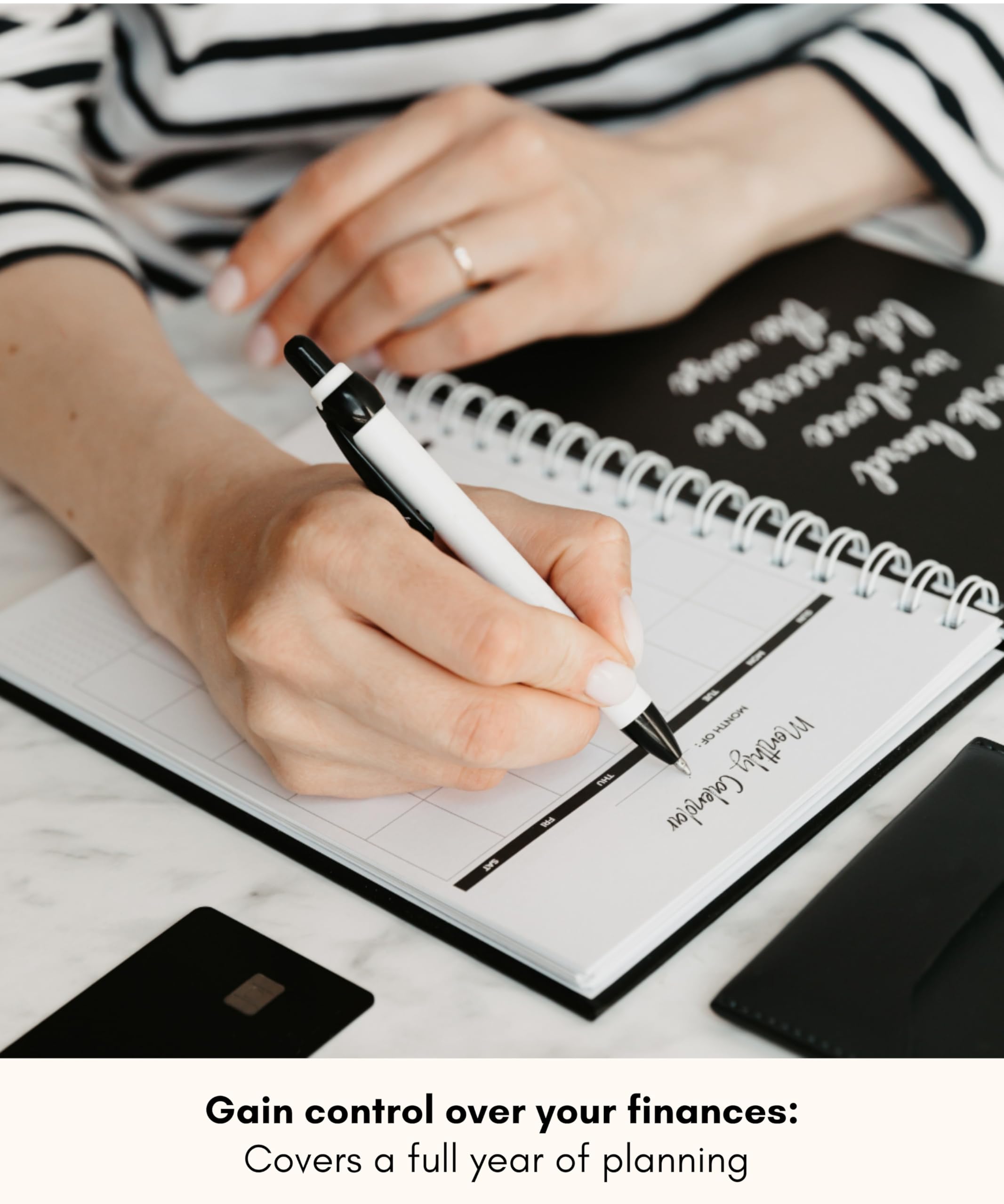 Lamare 12-Month Budget Planner & Bill Organizer - Financial Expense Tracker Notebook for Monthly Income, Debt & Business Expenses | Perfect for Personal Finance Management, Small Business Accounting & Household Budgeting