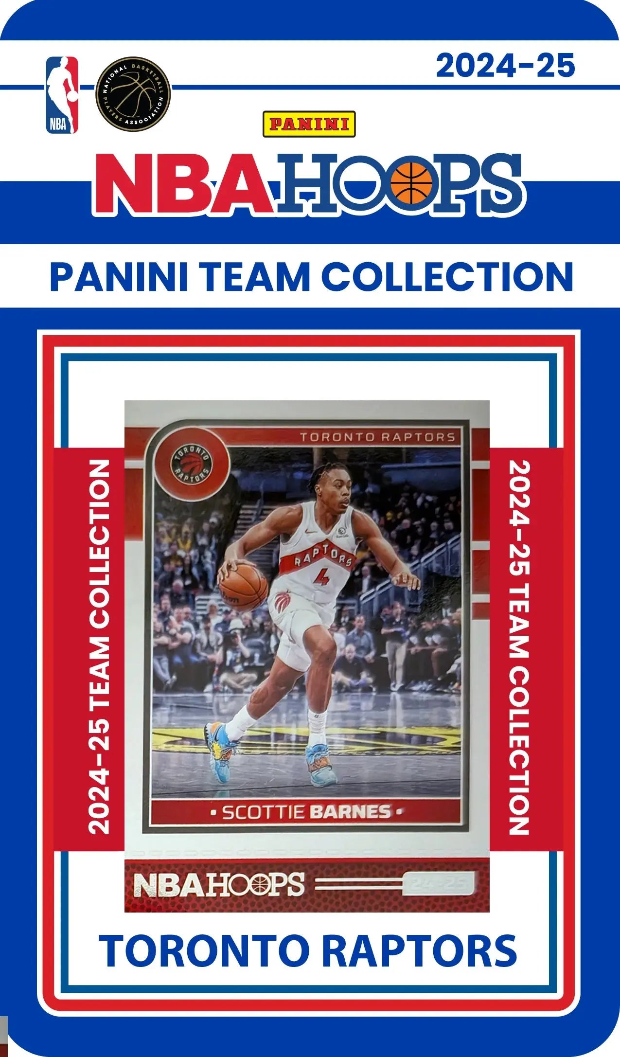 2024-25 NBA Hoops Factory Sealed Toronto Raptors Team Trading Card Set - Perfect for Collectors, Fans & Fantasy Basketball Enthusiasts