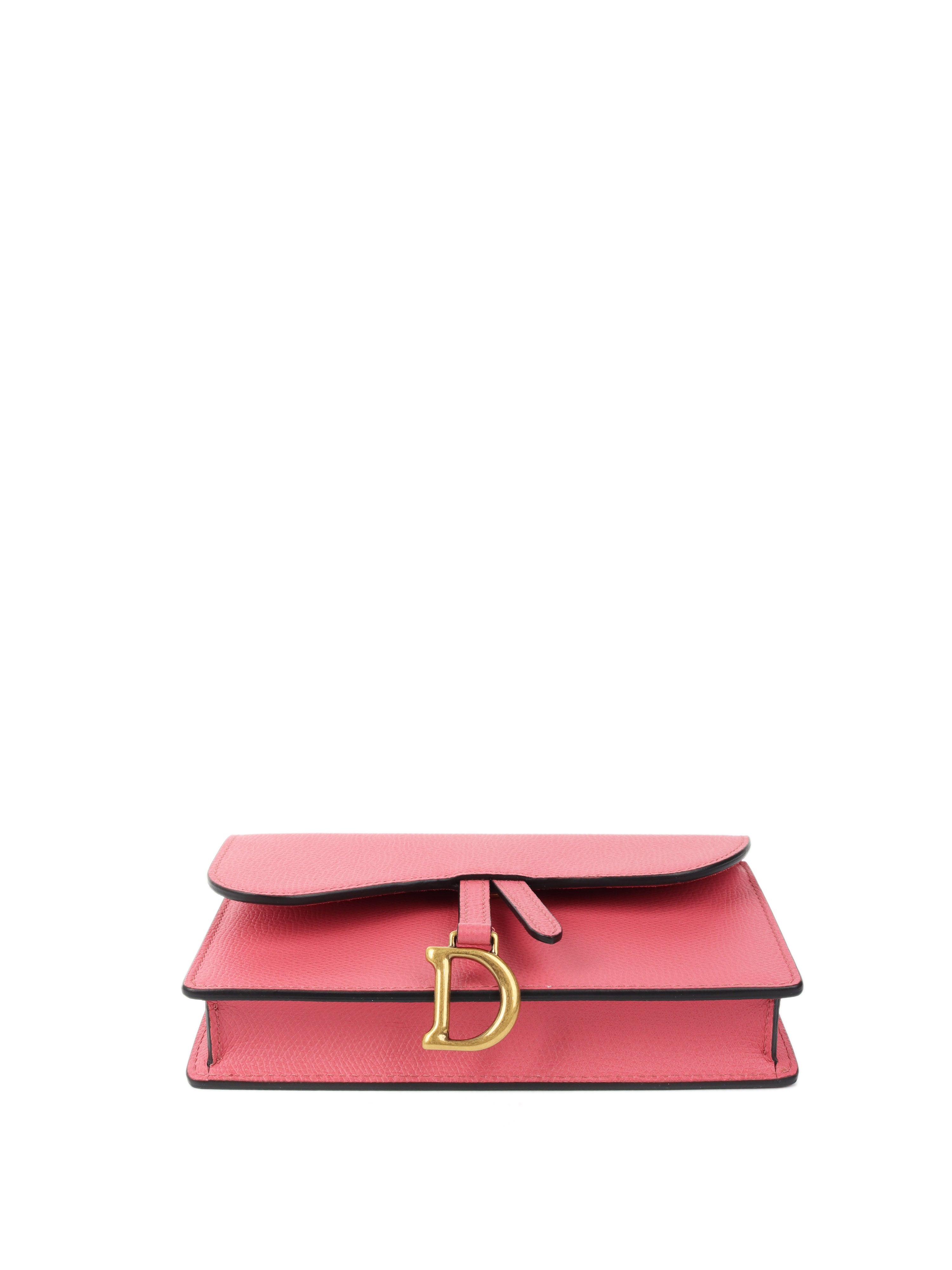 Dior Pink Saddle Pouch Belt Bag - Luxury Crossbody Bag for Women | Perfect for Parties, Travel & Everyday Use